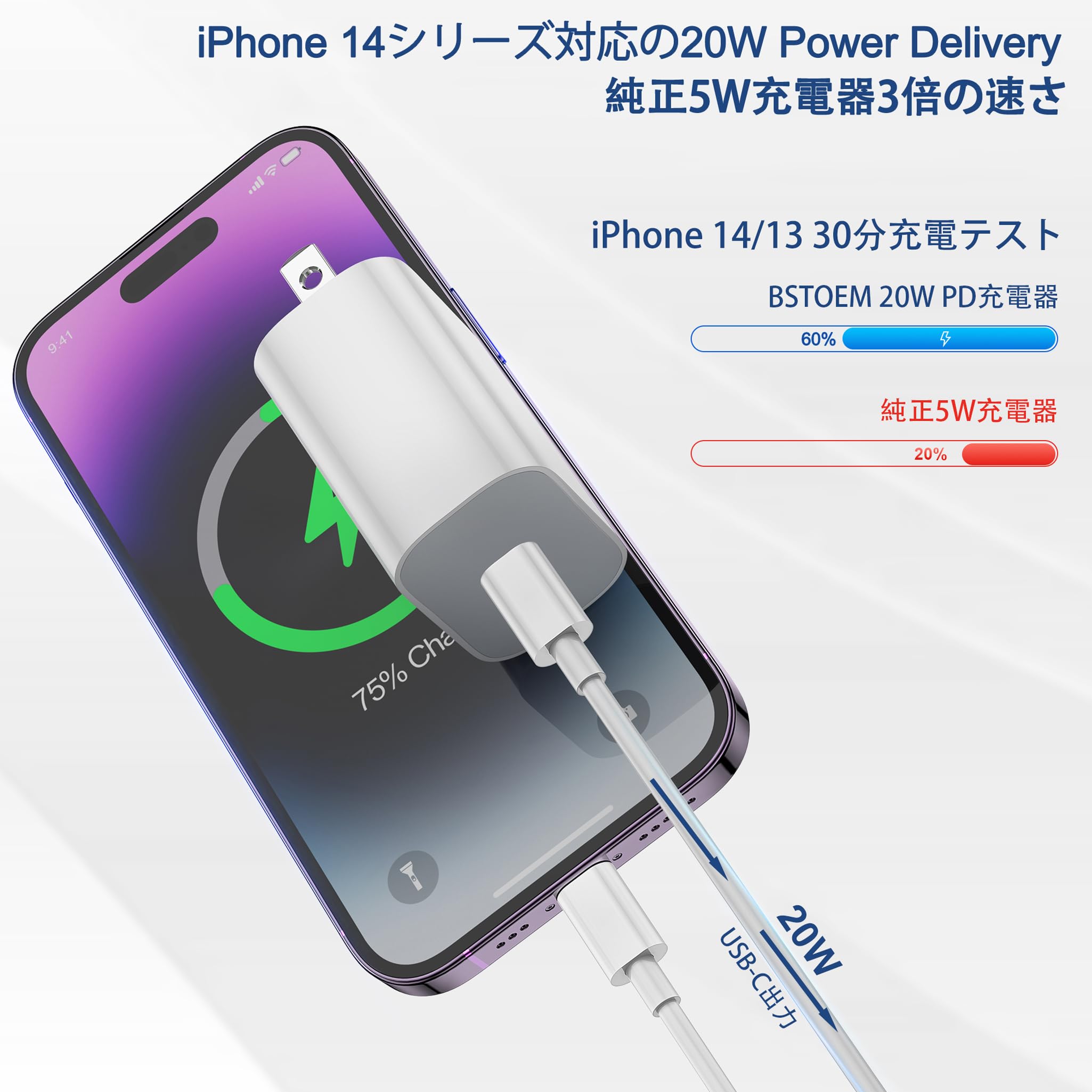 Amazon | iPhone 充電器 純正 PD 20W 2個セット [MFi/PSE認証済み] USB