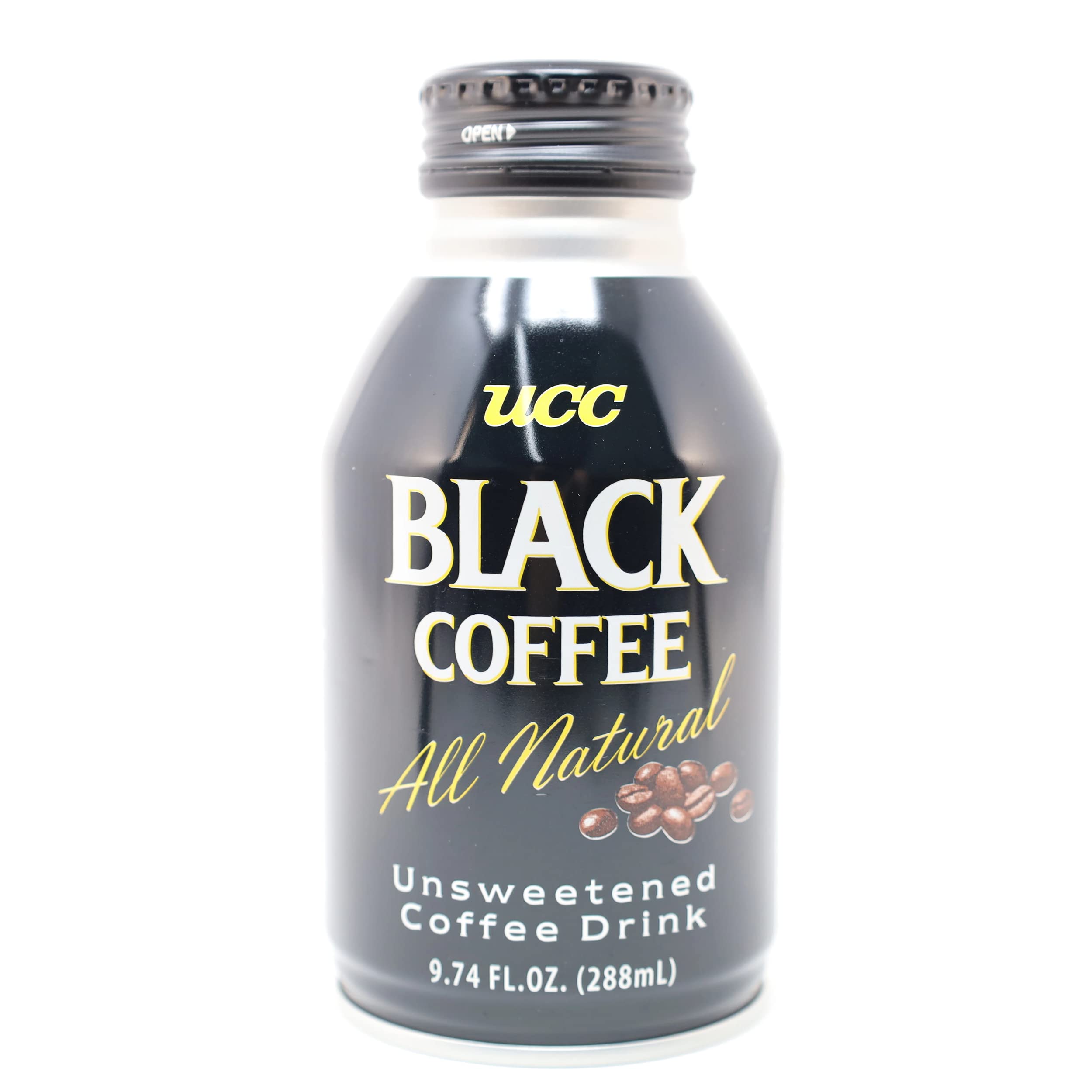 UCC Black Coffee All Natural Unsweetened Coffee Drink (4- 9.7oz can)