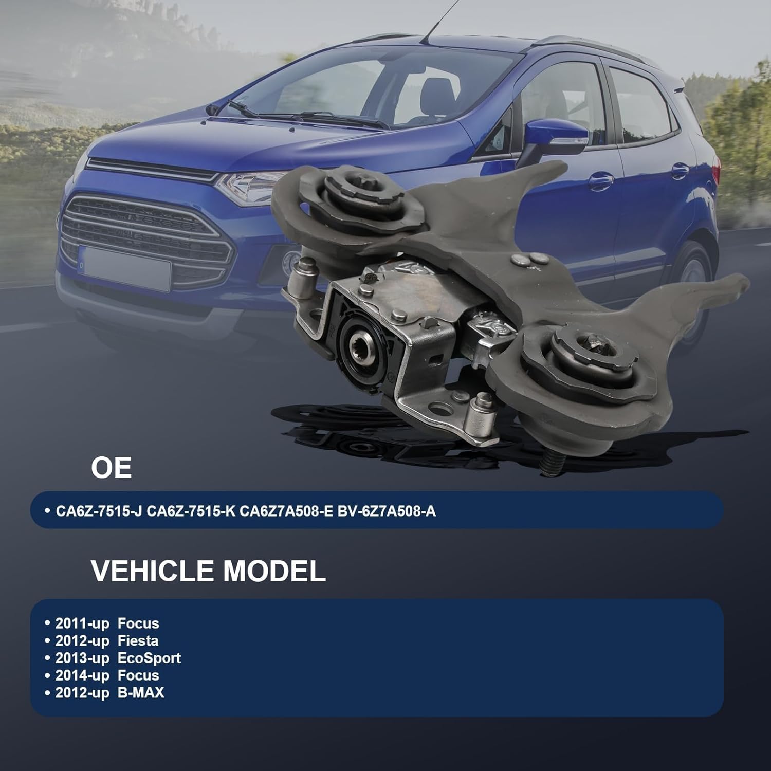 Clutch Release Fork Levers for Fiesta/Focus/B-MAX/EcoSport,A Pair of Clutch Front Inserts Replaces CA6Z-7515-J CA6Z-7515-K CA6Z7A508-E BV-6Z7A508-A