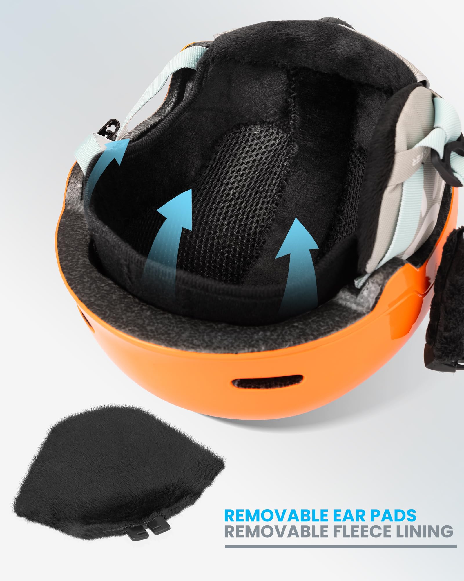 OutdoorMaster Kinder Skihelm & Skibrillenset, Snowboardhelm, Robuste PC-Schale & EPS-Schaum, Skihelm mit 12 Belüftungsöffnungen, Verstellbarer Helm, Sicherheitszertifizierte Helme für Jungen & Mädchen