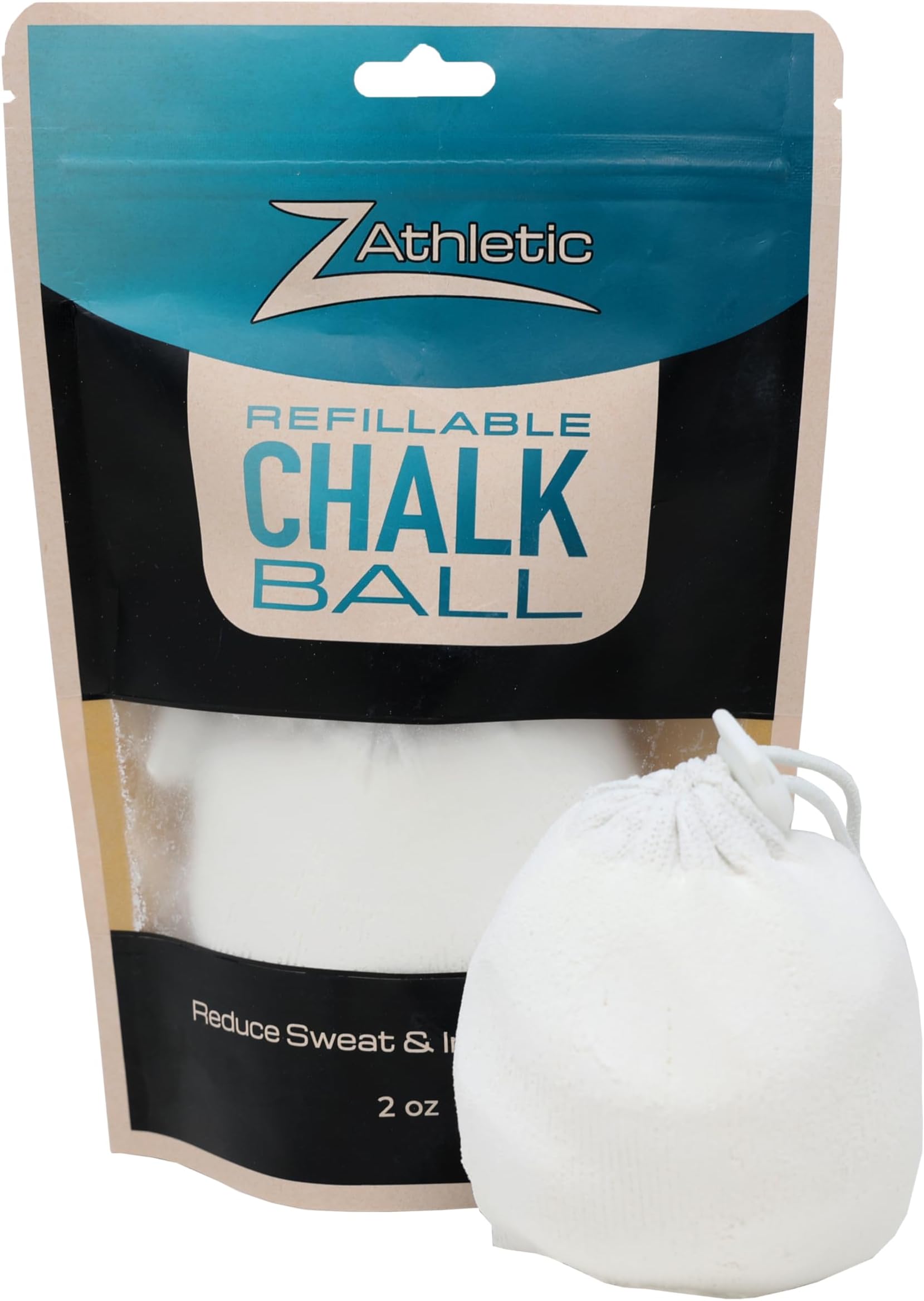 Z-Athletic Chalk Ball for Gymnastics, Climbing, and Weight Lifting