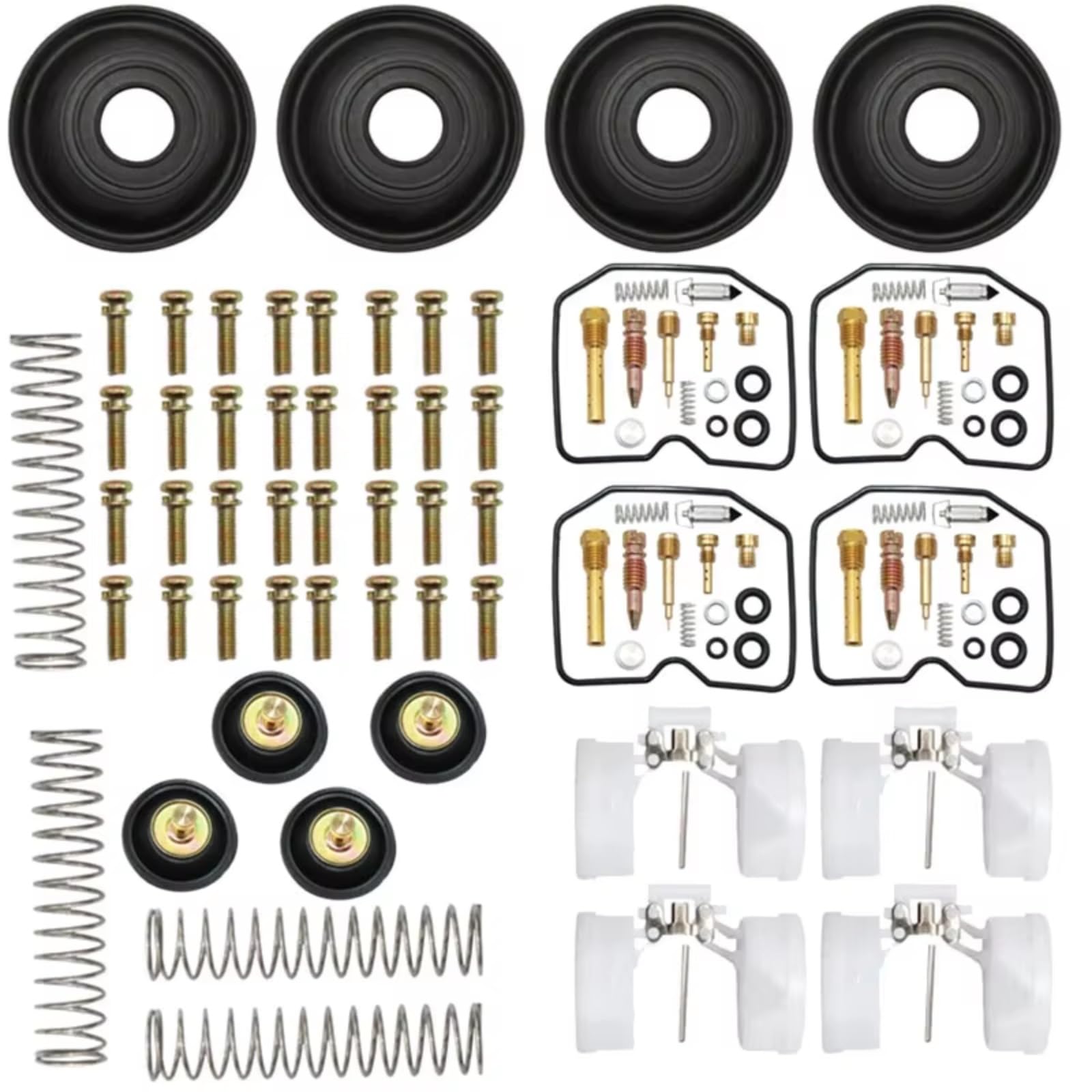 Kit Reparación Carburador Kit De Reconstrucción Reparación Carburador Motocicleta para Concours ZG1000 1986-2006 ZG 1000 Diafragma De Émbolo Flotante | Set 2