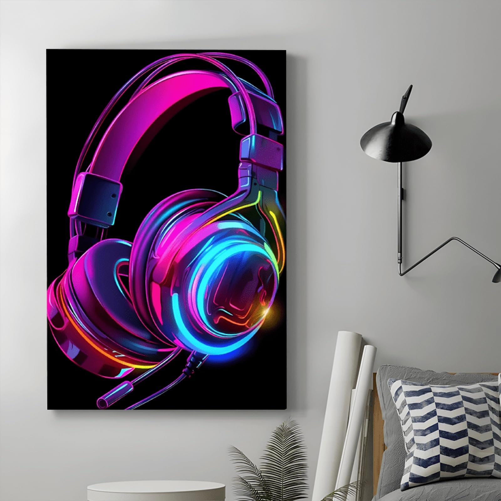 XBTYKPB Póster de lienzo, lienzo de arte de pared retro de videojuegos, para dormitorio, sala de estar, pasillo, decoración, pósteres e impresiones de 80 x 140 cm con marco.