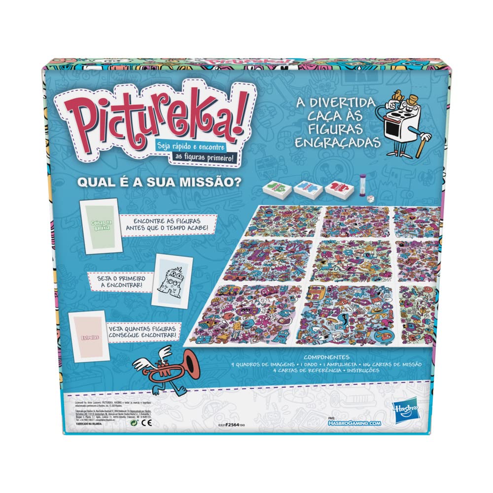 HASBRO GAMING Gra Pictureka! - Gra Rysunkowa - Gra planszowa dla dzieci - Zabawna Gra Rodzinna - Gry planszowe dla ponad 6 lat, F2564190