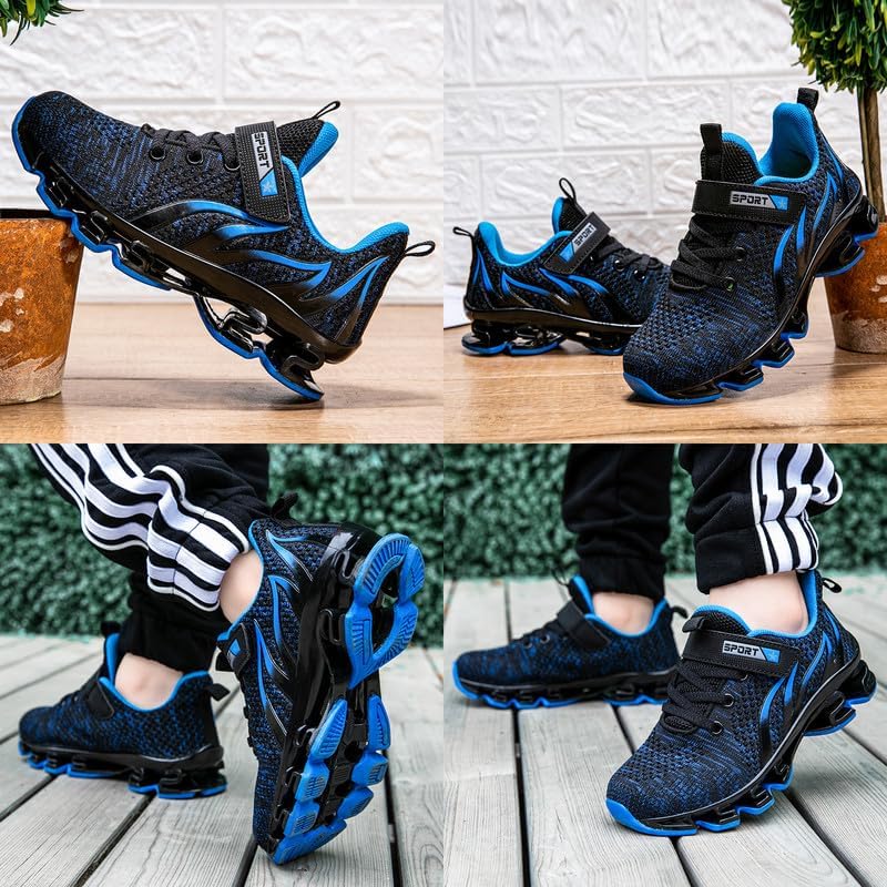 Boys Running Shoes Boys Tennis Shoes Kids Sneakers Running Shoes for Kids Boys Sneakers Athletic Lightweight Sports Running Walking Shoes for Teenager (Little Kid/Big Kid) - Image 6