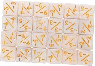 Alasum Dados Acrílicos Decorativos Contadores Tarjetas Fiestas