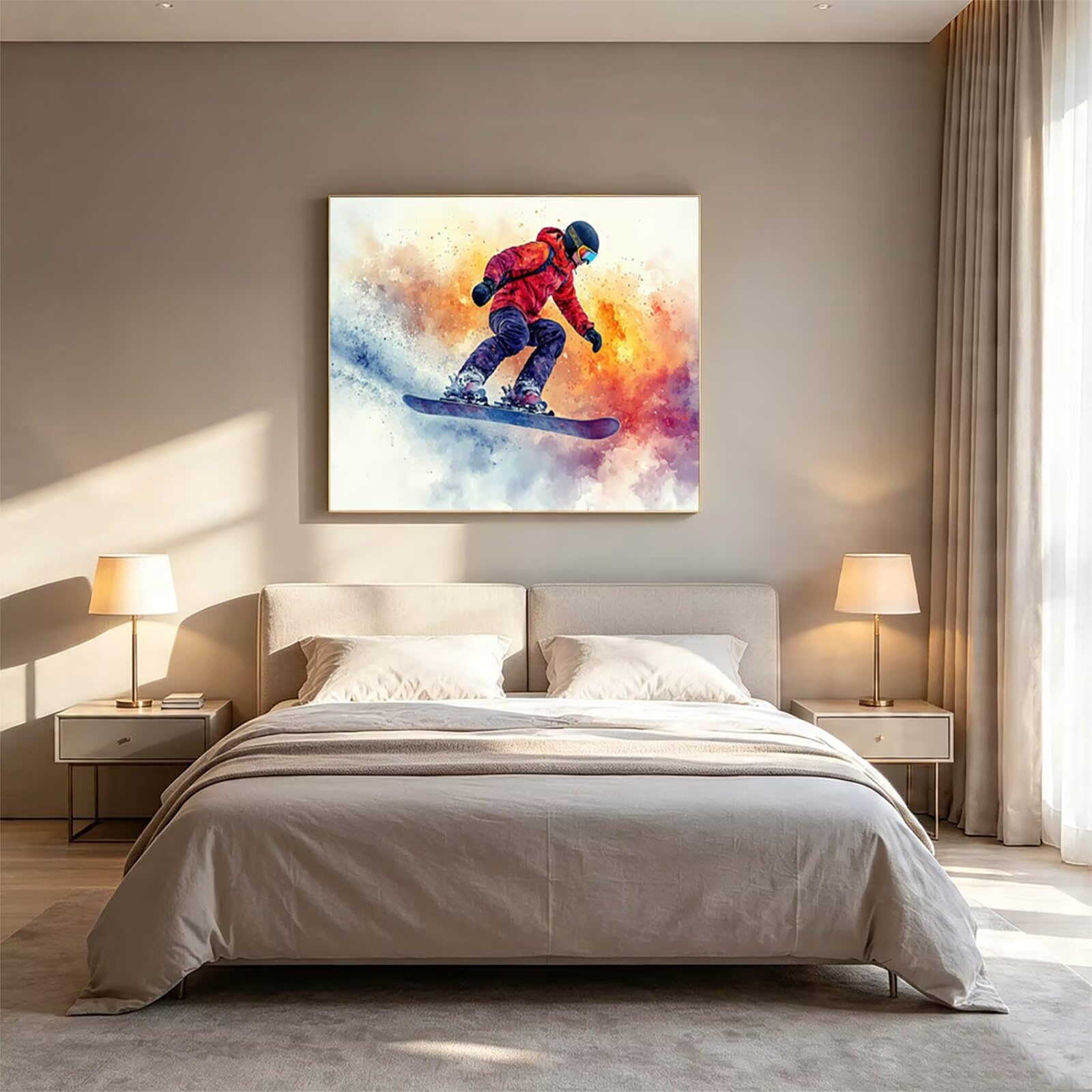 Malowanie według numerów dla dorosłych deskorolka płótno 70 x 95 cm ZSHS