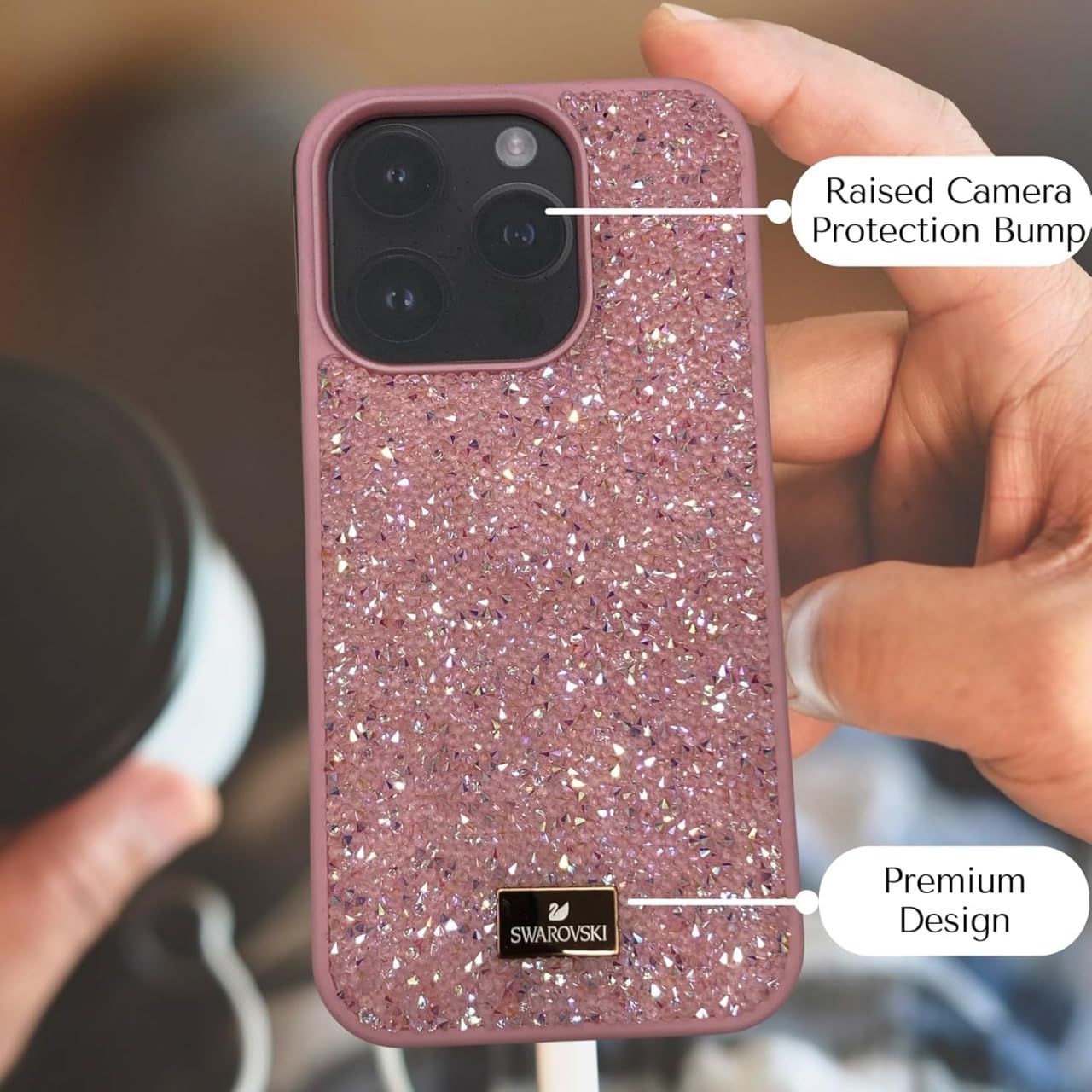 GET IN THE GAME Swarovski Crystal Diamond Case for iPhone 16 Pro
