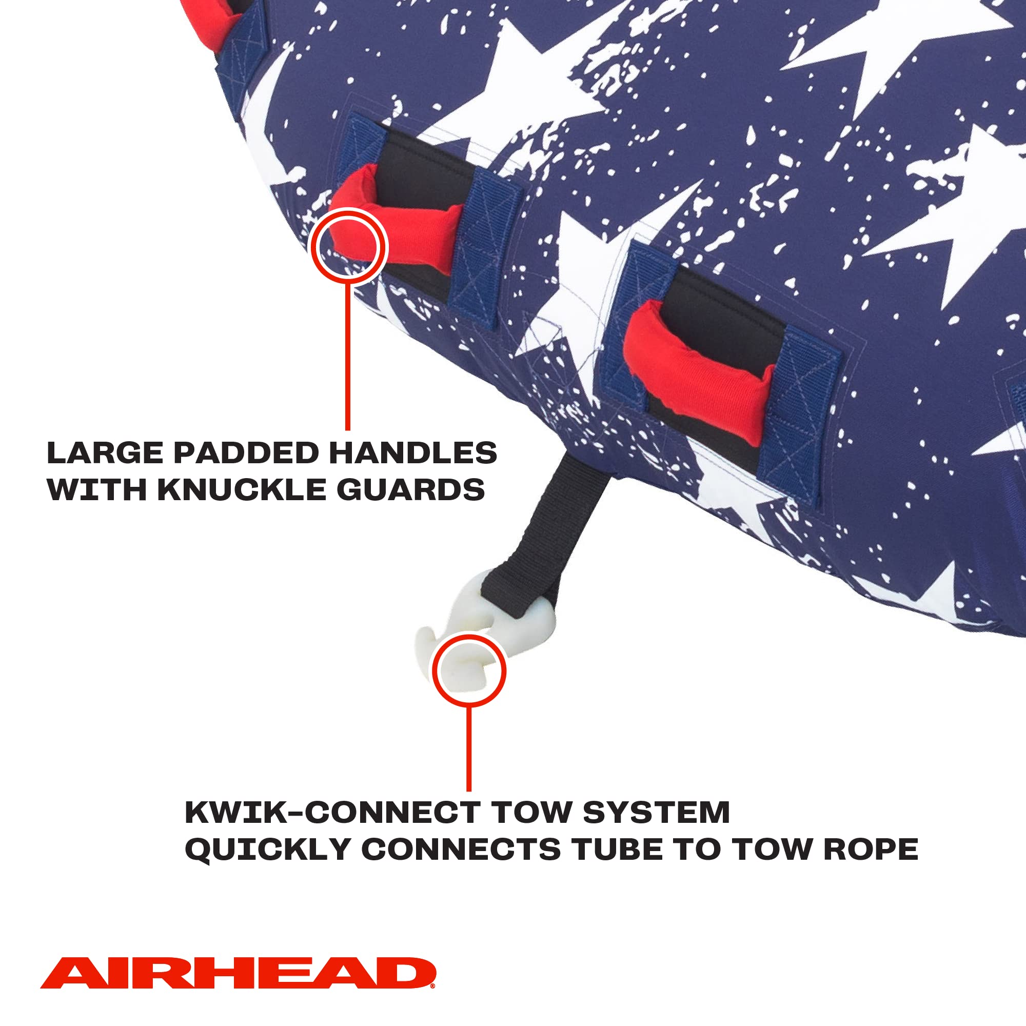 SportsStuff Stars & Stripes | Abschlepprohr für Bootfahren