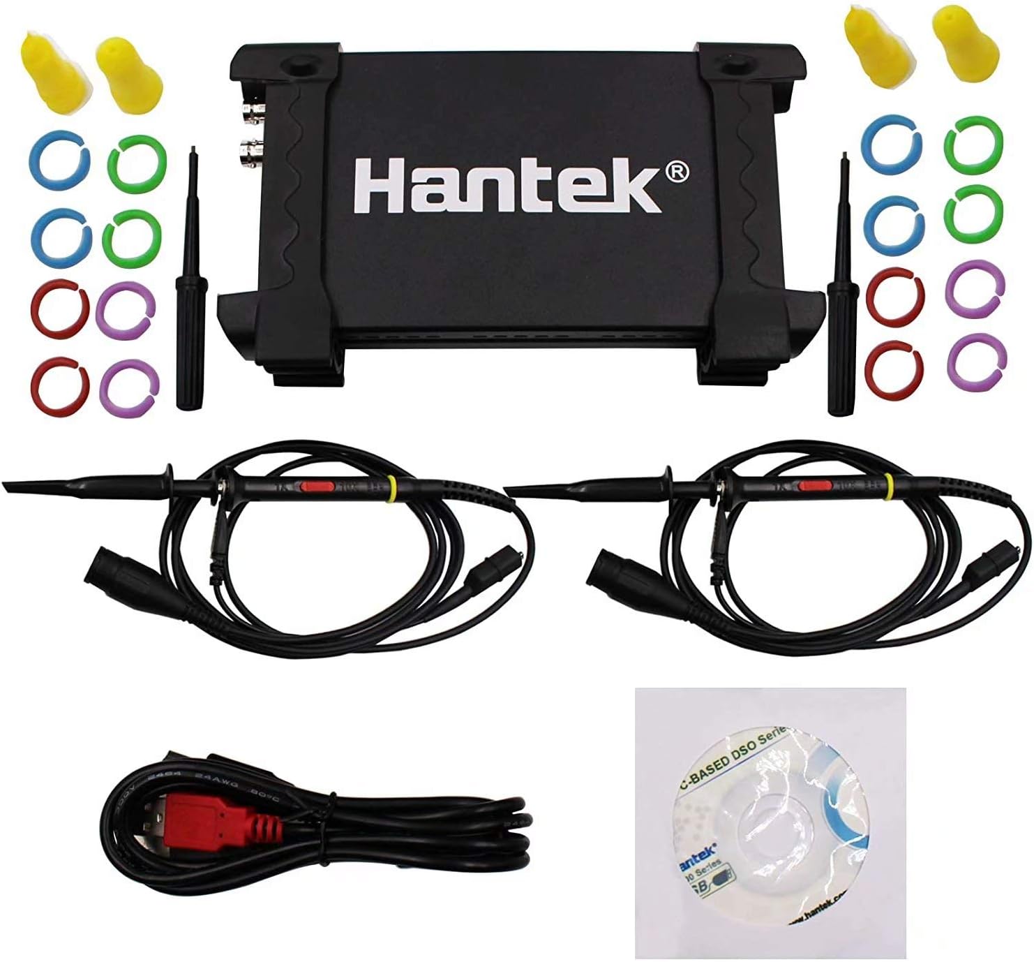 Hantek 6022BE 2CH USB Oscilloscope, 20MHz 48MSa/s
