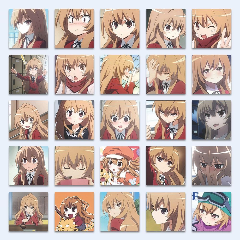 Amazon.co.jp: とらドラ 逢坂大河 ステッカー シール セット 48*2枚入