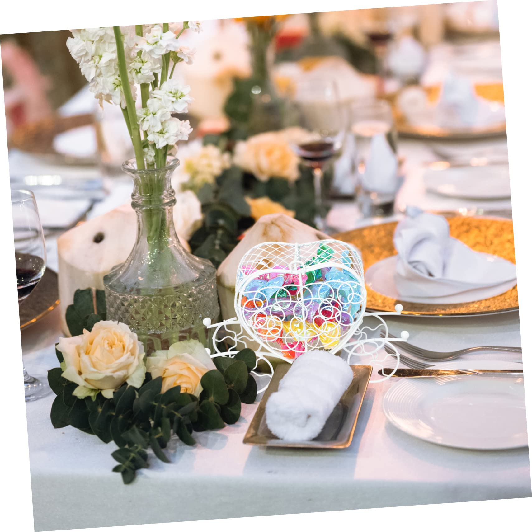 SAFIGLE 2 Sätze Herzform Geschenkboxen Aus Romantische Kutschen Design Vielseitige Süßigkeiten Und Präsentboxen Für Partys Und Besondere Anlässe Für Hochzeiten Und Geburtstage 5 Stück * 2