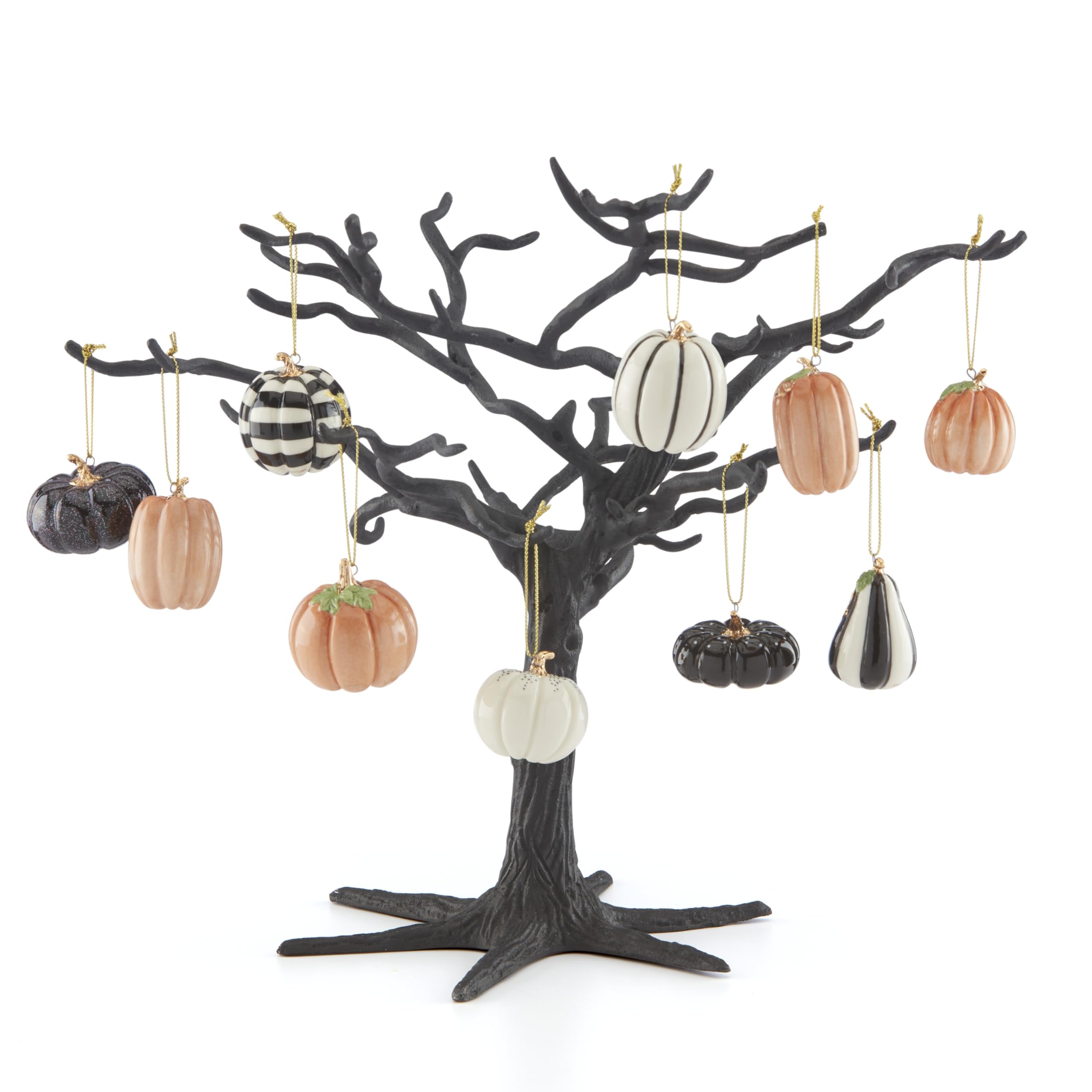 Lenox Mini-Kürbis 10-teiliges Ornament & Baum Set für Halloween