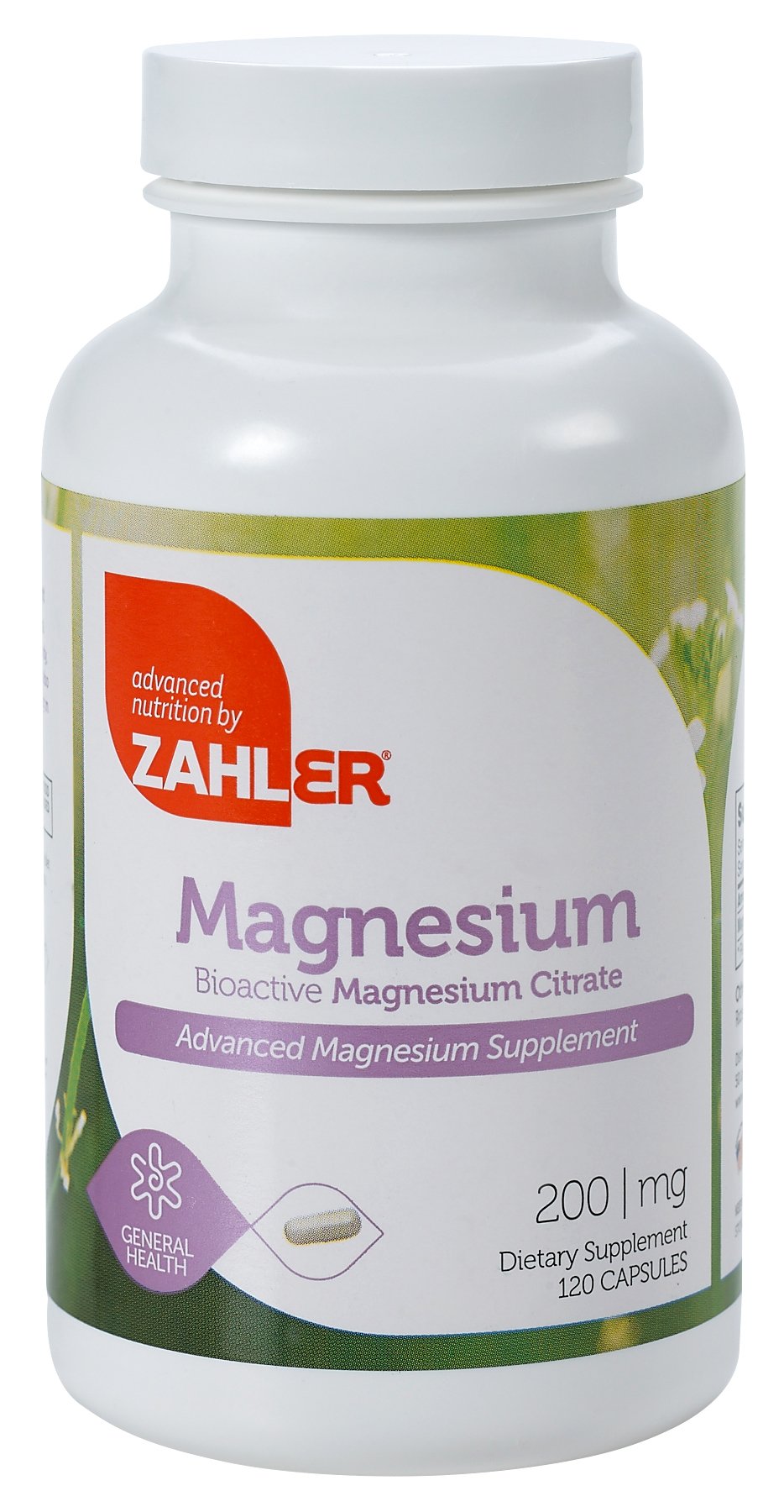 Zahler Magnesium Citrate 200mg, 120 Capsules