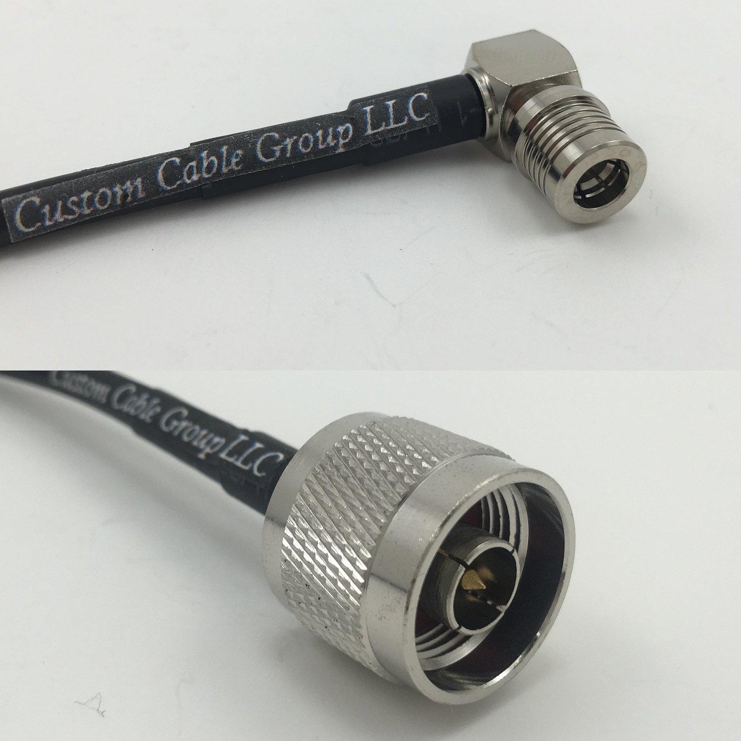 3 feet RG58 QMA MALE ANGLE to N MALE Pigtail Jumper RF coaxial cable 50ohm Quick USA Shipping