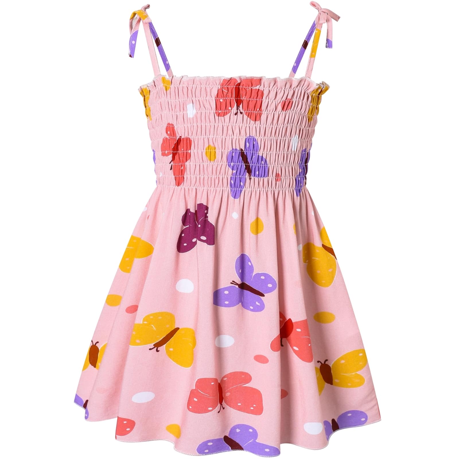 Girls Dresses, Toddler Dress, Little Toddler Girls' Flower Summer Strap Dresses,Backless Cute Floral Sundress for Kids
