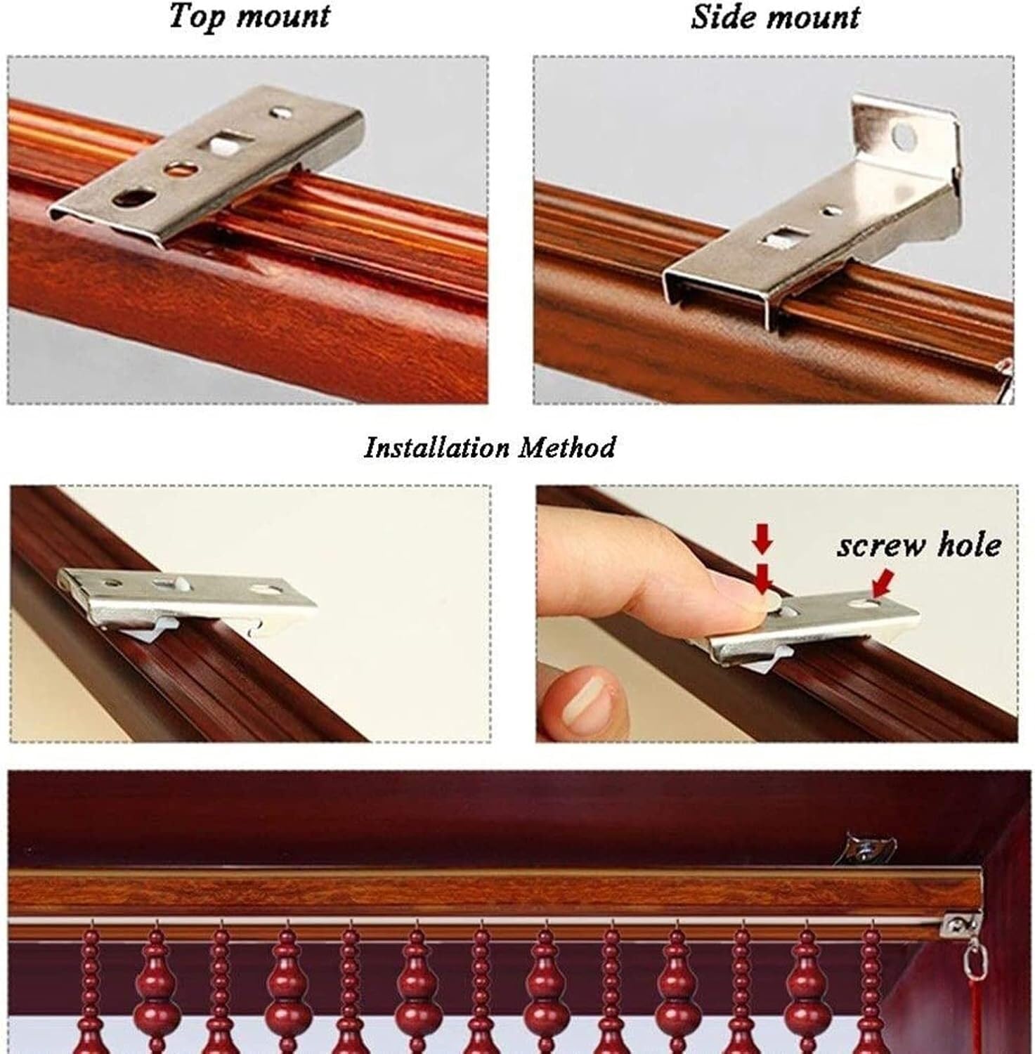 Bambusperlenvorhänge for Türen, natürlicher Bambus-Türvorhang, Bambus-Türperlen, hängende Dekoration, Trennwand, Holzperlenvorhänge(70 strands-70x110cm)
