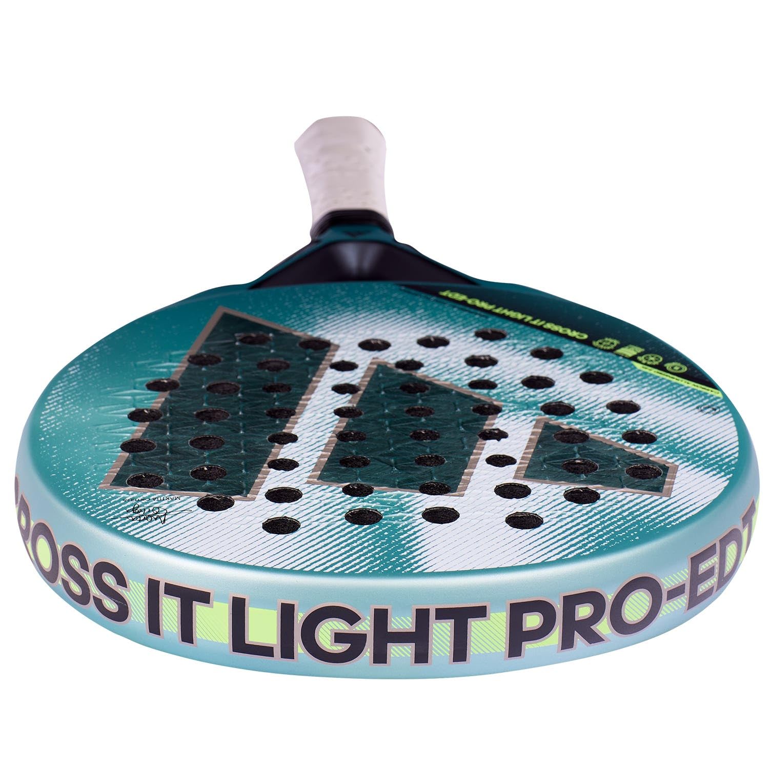 Pala de Padel adidas Cross It Pro EDT 2026 Marta Ortega, Azul, Forma Redonda, Goma eva Soft Energy, Fibra Carbon aluminized 24k