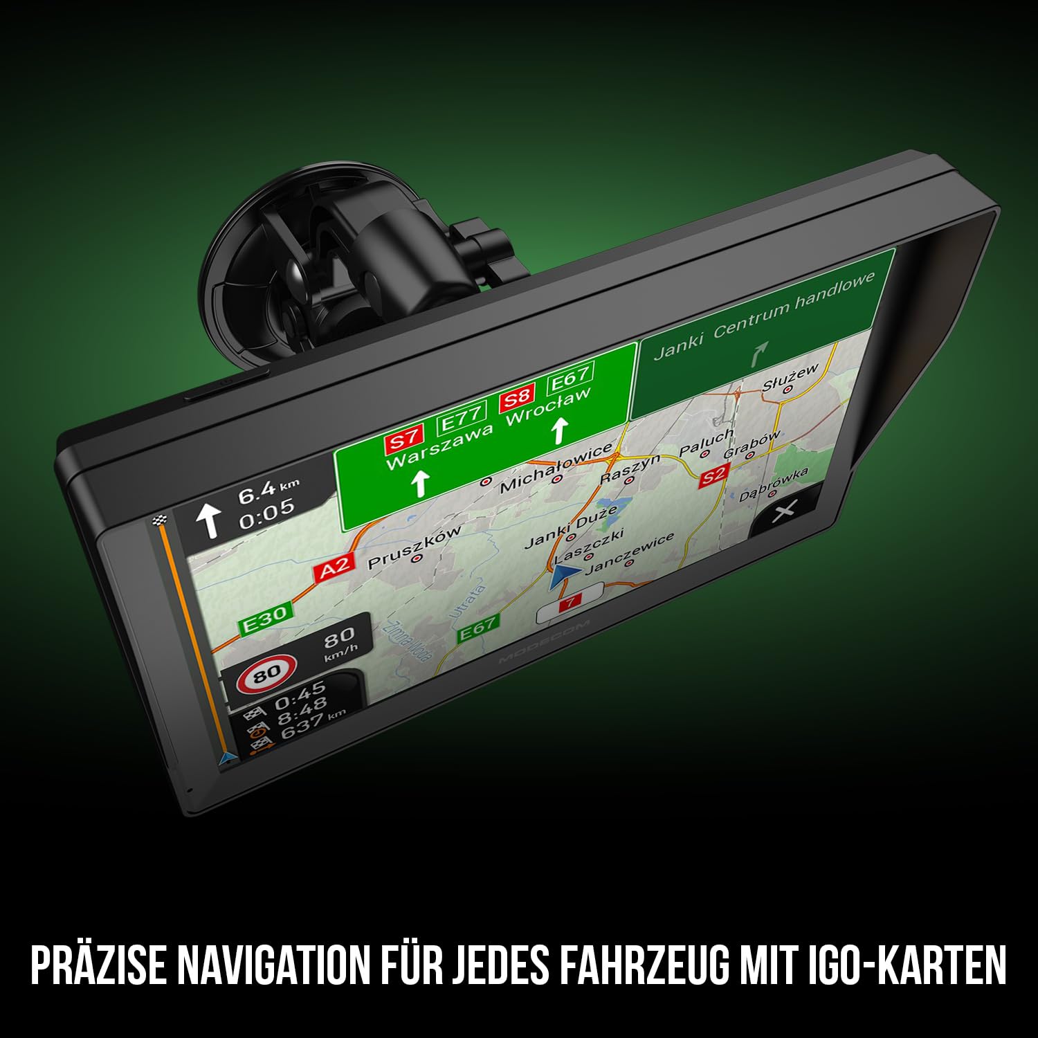 MODECOM Freeway CX 9.3 Plus | LKW & PKW Navigationsgerät | 9 Zoll Display | iGO Truck Software Europa | GPS Routenplaner für LKW & Transporter | Jährliches Kartenupdate