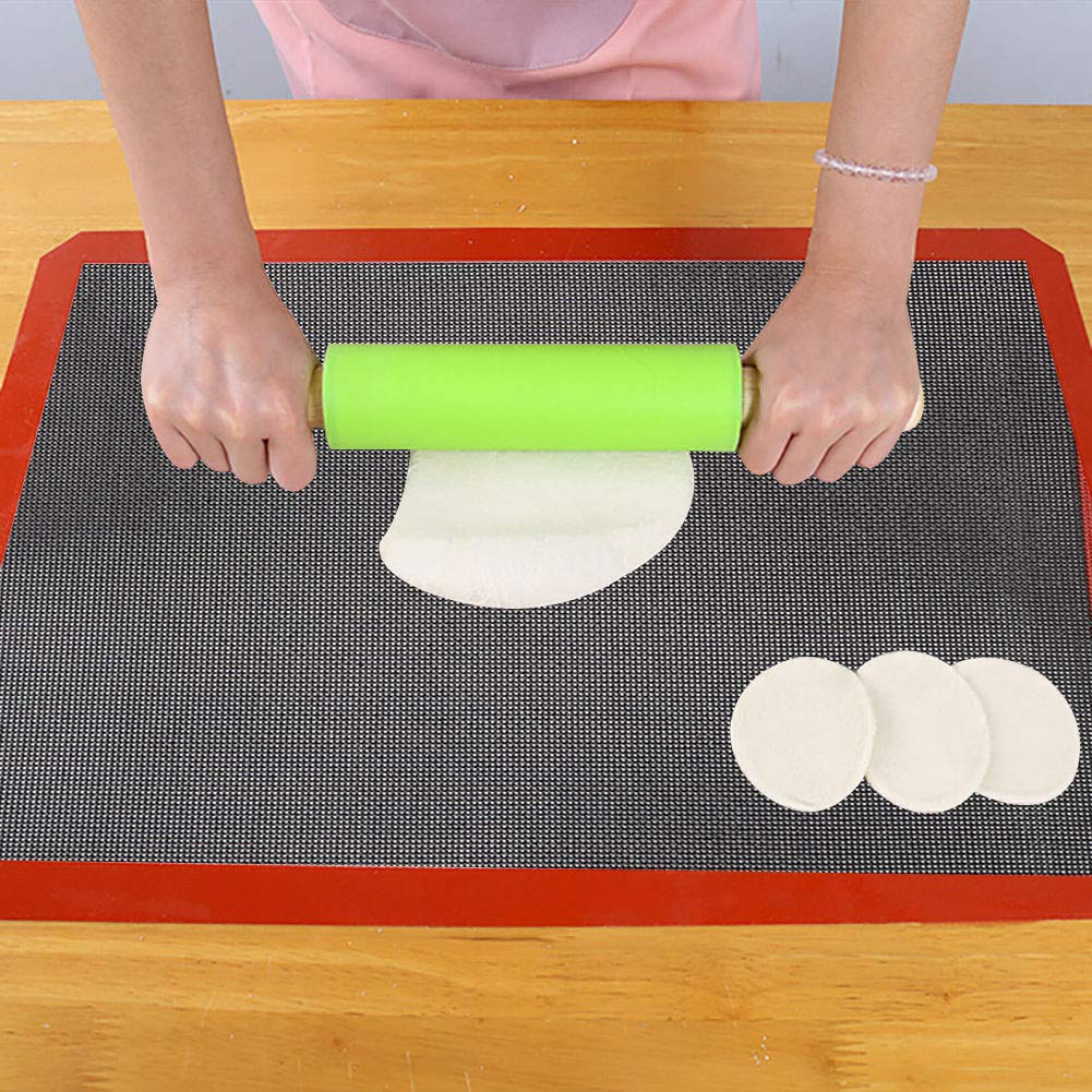 Silicone Steaming Mesh Perforated Silicon Liner Baking Mat, Heat Resistant Bread Baking Mat Baking Mesh - Image 2