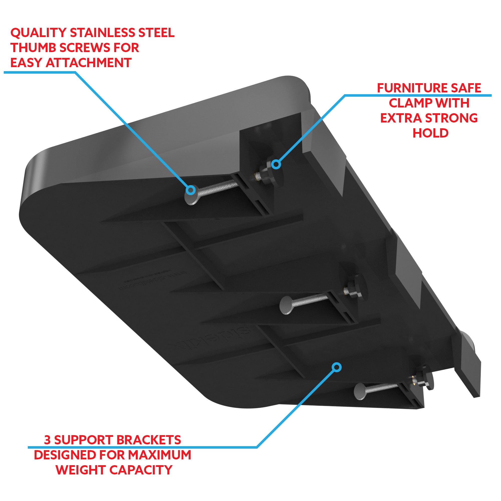 Bedside Shelf for Bunk Beds, Lofts & Bed Frames Heavy Duty Storage