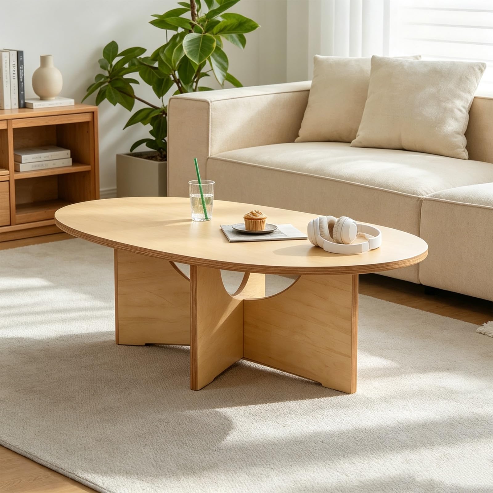 Mesa De Centro Fabricada Con Uniones Espiga-Caja Premium, Larga Vida Útil