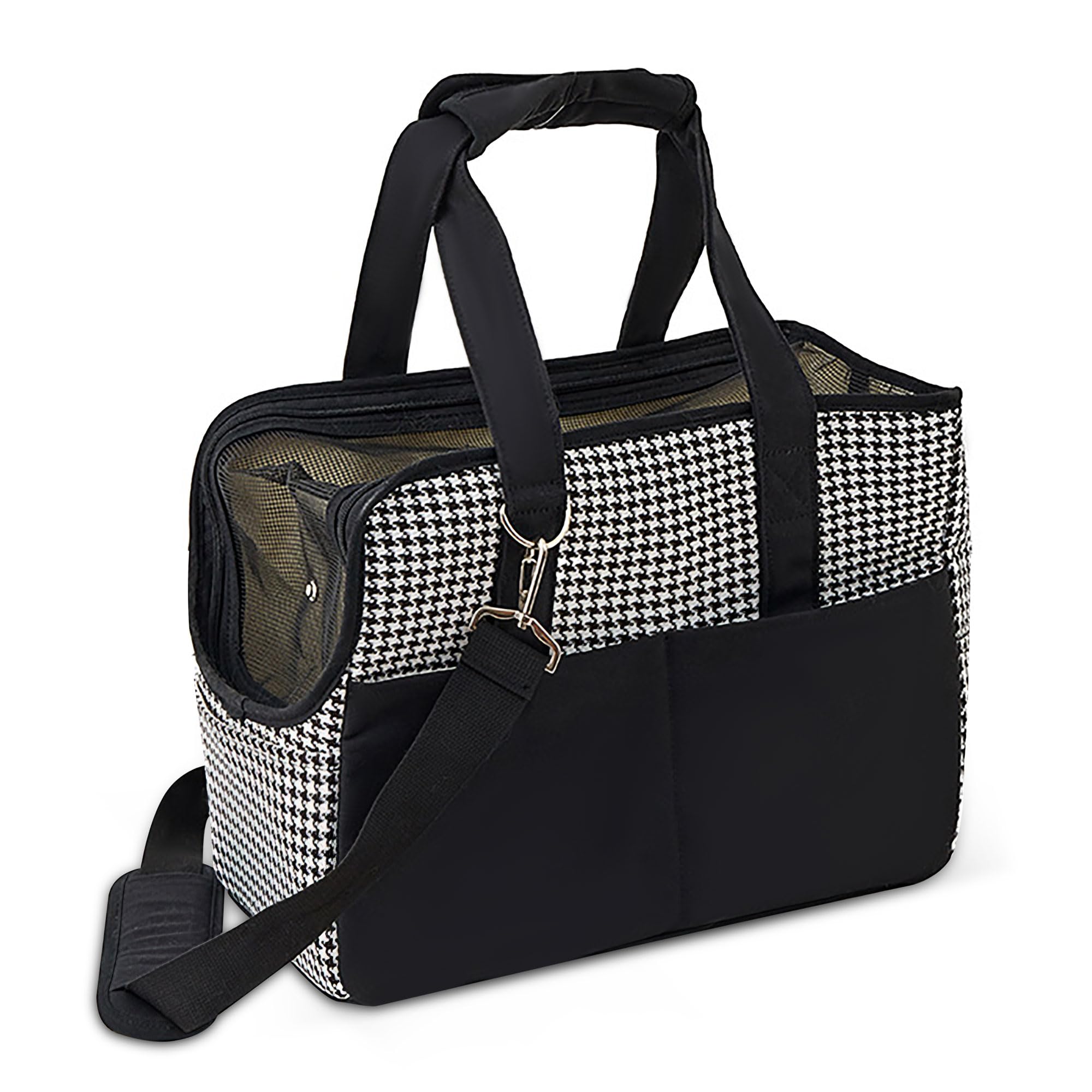 ALLSOPETS Dog Carrier Bag, Portable Pet Carry Tote with Pockets, Safety Leash and Removable Cushion