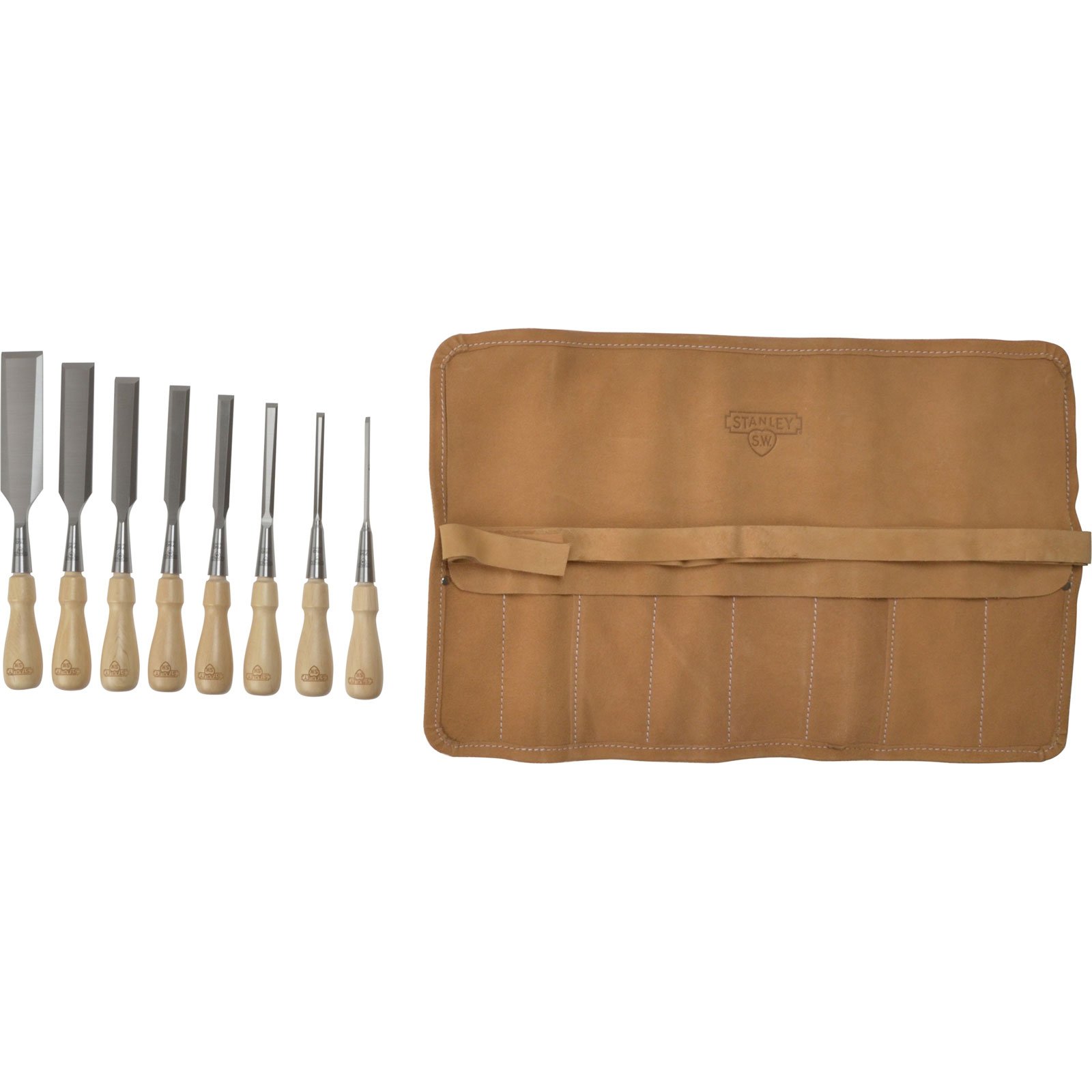 Stanley Sweet Heart - Pack de 8 formones (3, 6, 10, 12, 16, 18, 25, 32 mm)