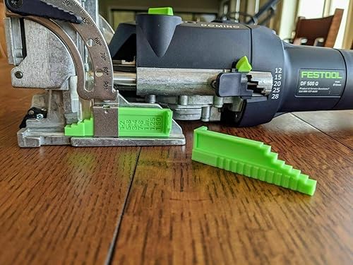 Miniatura 2 de Medidor de espesor imperial compatible con Festool Domino DF 500, fabricado en Estados Unidos