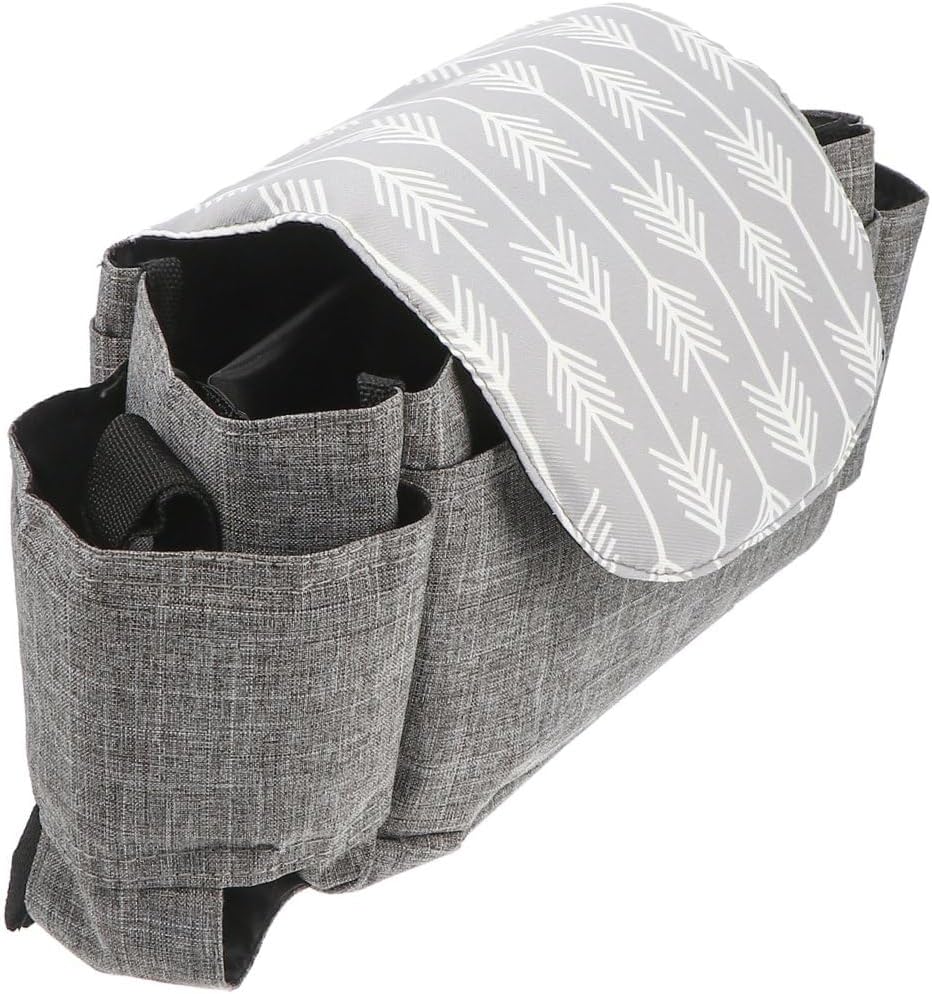 Toddmomy Non-Slip Stroller Organizer Bag Exclusive Straps Baby Storage Pouch for Parents Waterproof Stroller Phone Holder for Travel and Daily Use