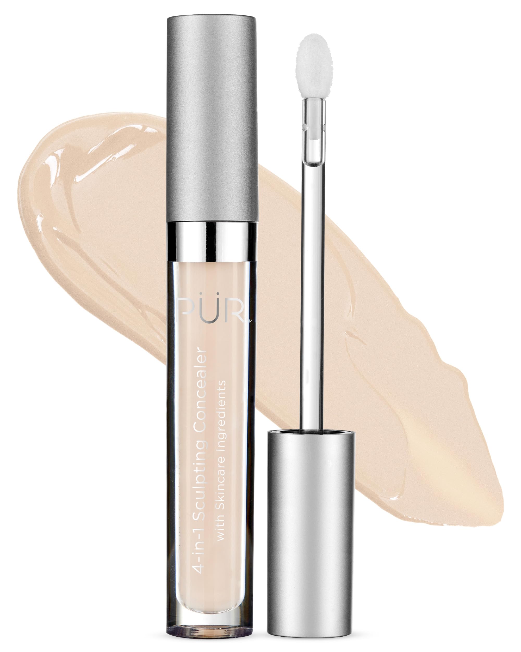 4-in-1 Sculpting Concealer for Women - Conceals, Brightens, Plumps & Corrects - Hydrating & Moisturizing Makeup Concealer with Medium to Full Coverage for Dark Circles