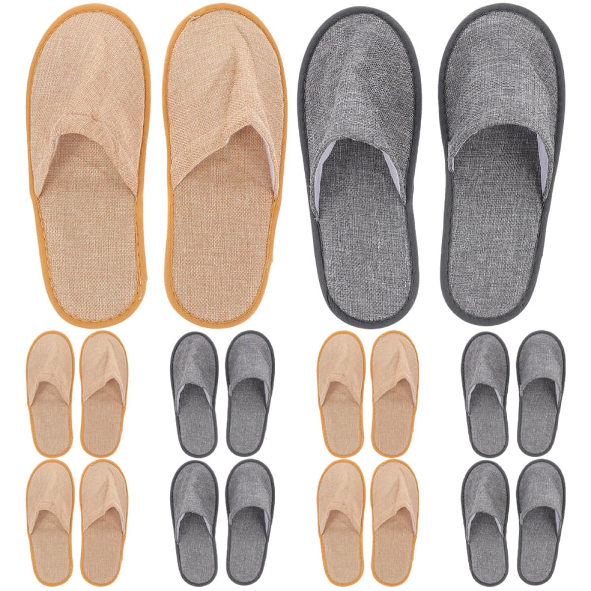 10 Pares de Zapatillas de Casa Cerradas para Hombres y Mujeres, Portátiles y Plegables Suelas Cómodas de Eva, Ideales para Viajes y Visitas a Salones de Uñas