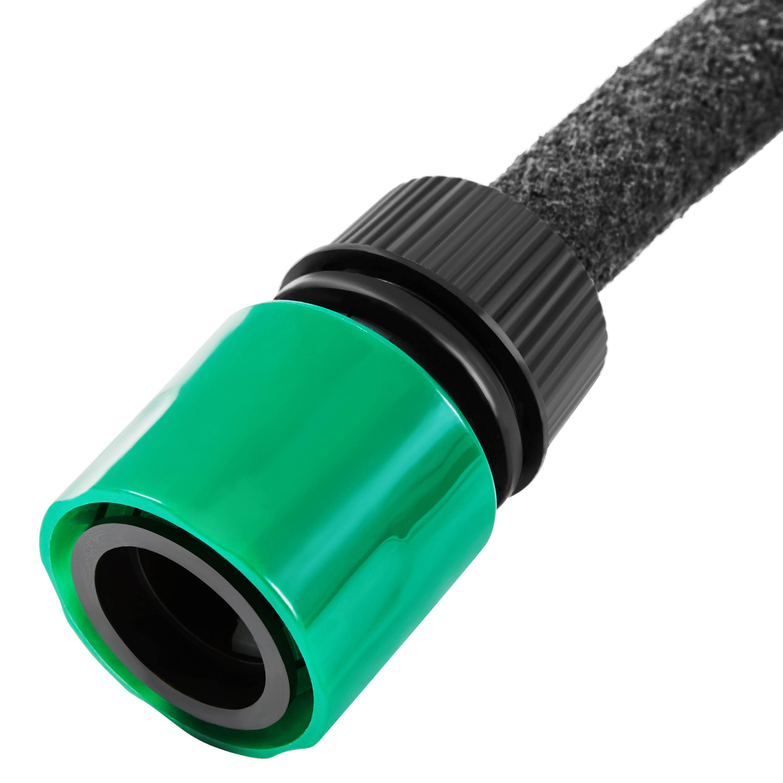 Yaheetech Tuyau d'Arrosage Extensible de Jardin 50M tuyau Micro-poreux Flexible Irrigation Goutte à Goutte Diamètre Intérieur 1.2cm Tuyau d'Infiltration PE Noir