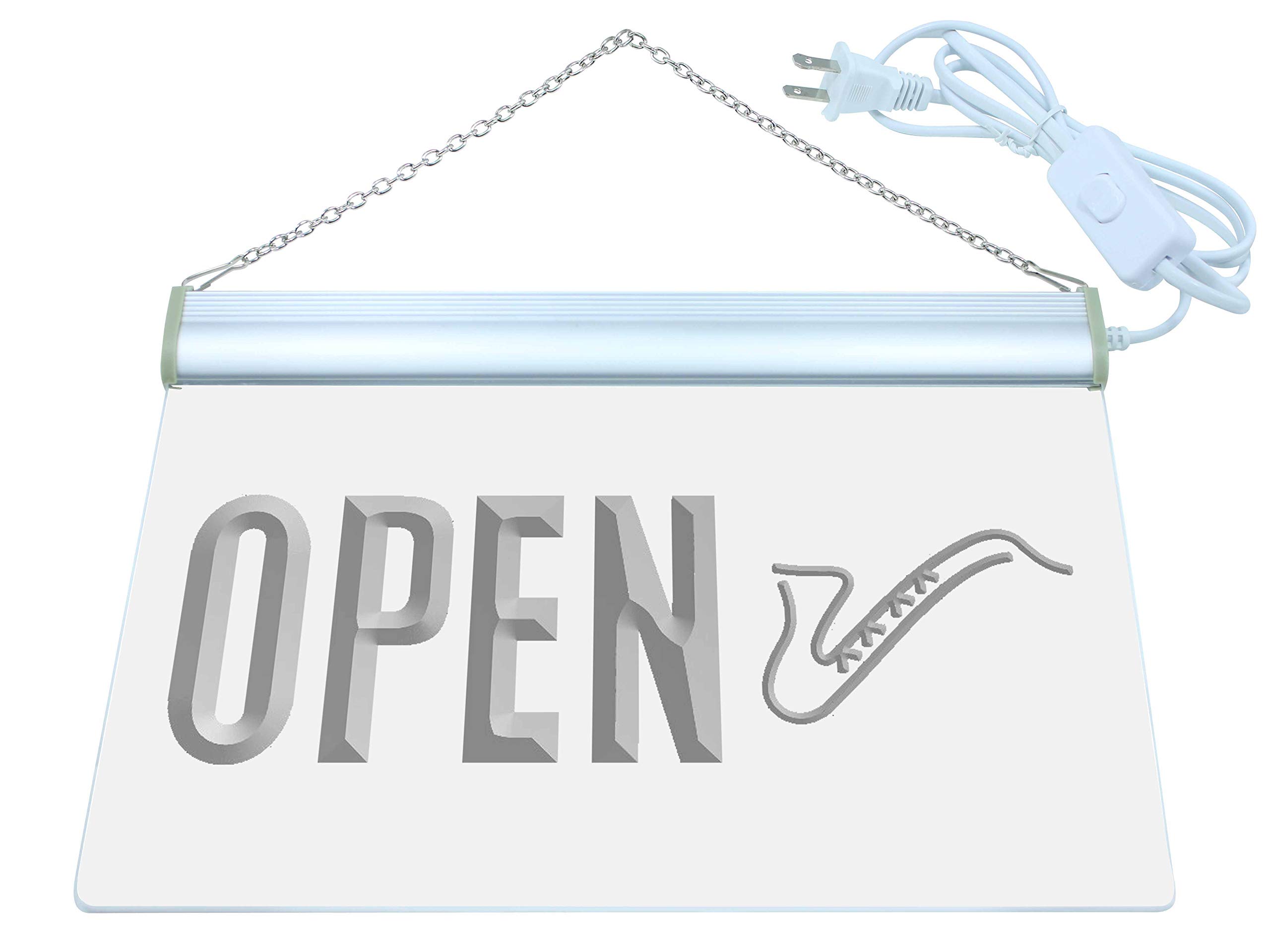 ADVPRO Open Jazz Live Music Bar Pub Beer LED Neon Sign Red 24 x 16 Inches st4s64-j818-r