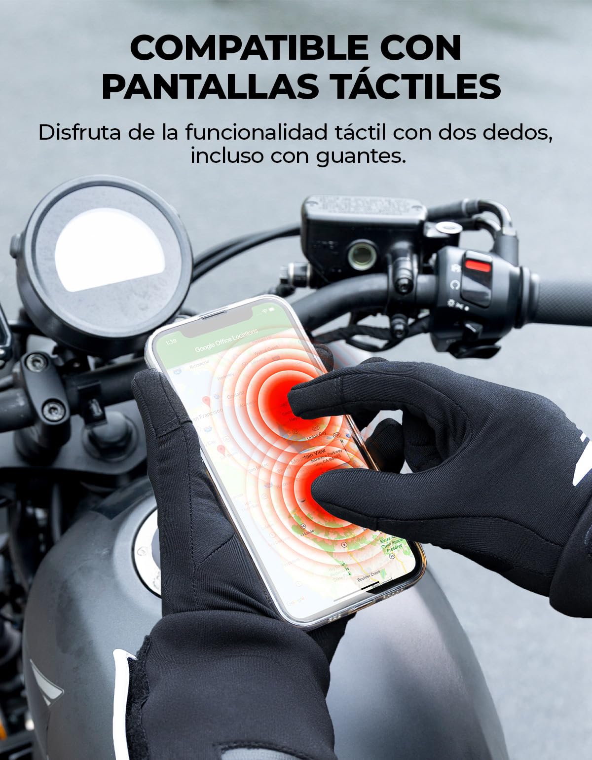 KEMIMOTO Guantes Calefactables, 2025 Mejorados Guantes Interiores Invierno cálidos y Finos, Guantes Eléctricos Trabajo Calefactables para Hombre y Mujer, Bicicleta, Esquí