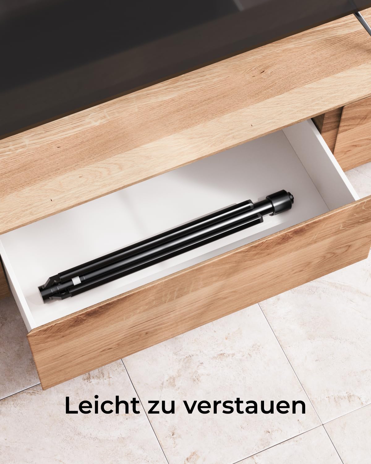 ULTIMEA 2er Set Universal höhenverstellbar, Schwarz Lautsprecher ständer, Boxenständer ausziehbar von 62 cm bis 93 cm für Satelliten & Regallautsprecher mit Einer Belastung bis zu 3 kg, Steady 310