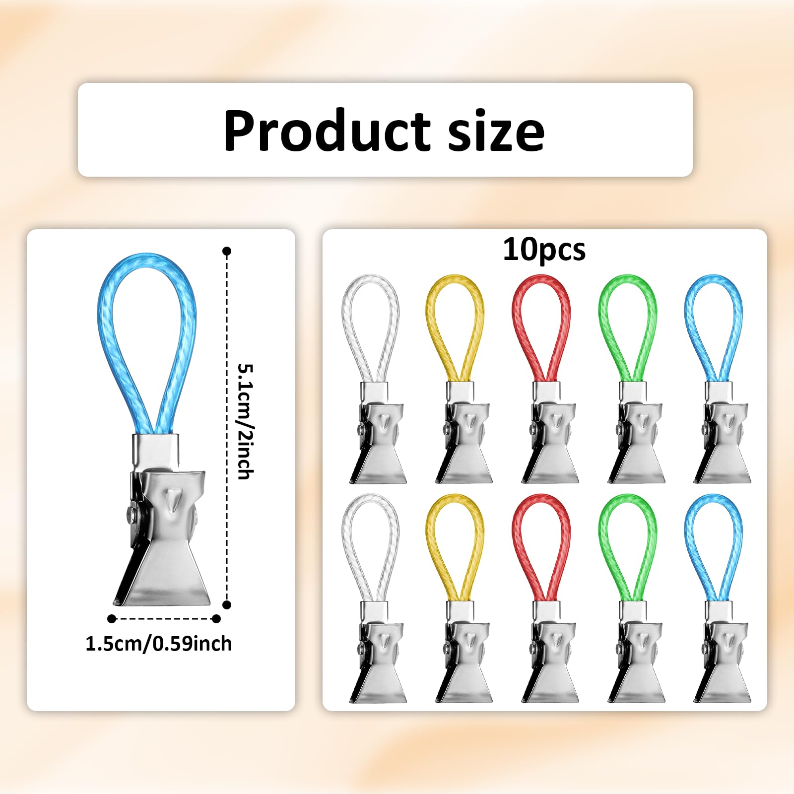 10 PCS Metal Hanging Towels Clip Tea Towel Clips Metal Hanging Towels Clip with Hanging Kitchen Towels Clip Multi-Color Kitchen Towel Hanging Clips for Home Kitchen Bathroom Cupboards Hanging Towels