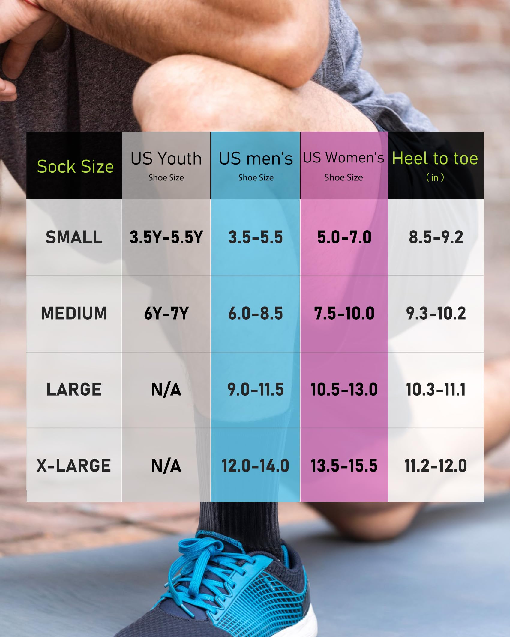 Elite - Calcetines de compresión acolchados de media tripulación, paquete de 4 unidades para jóvenes, mujeres y hombres