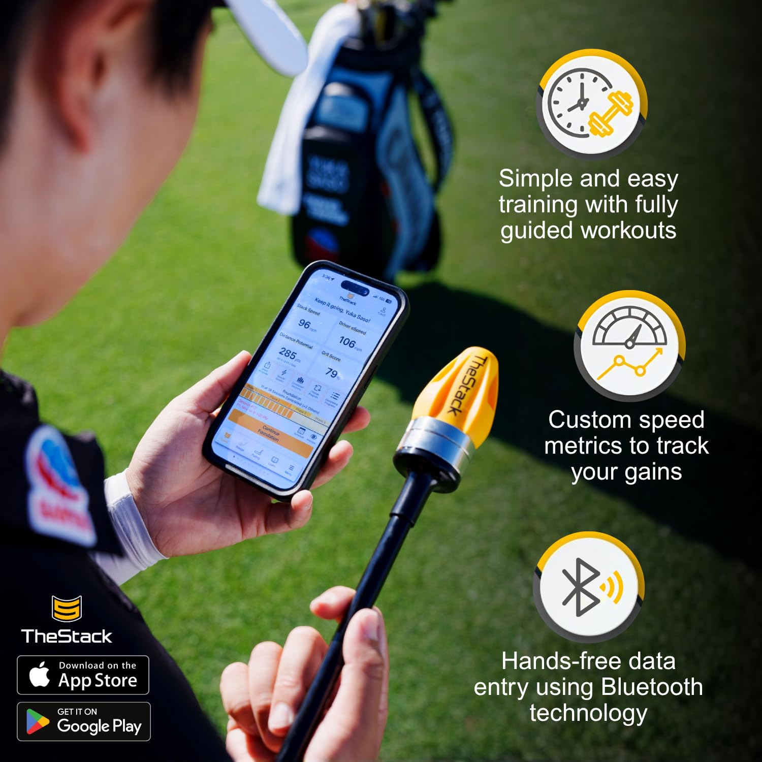 【美品】The Stack System ゴルフ スイングスピード トレーナー✨ TheStack Swing Speed Trainer – The Stack System