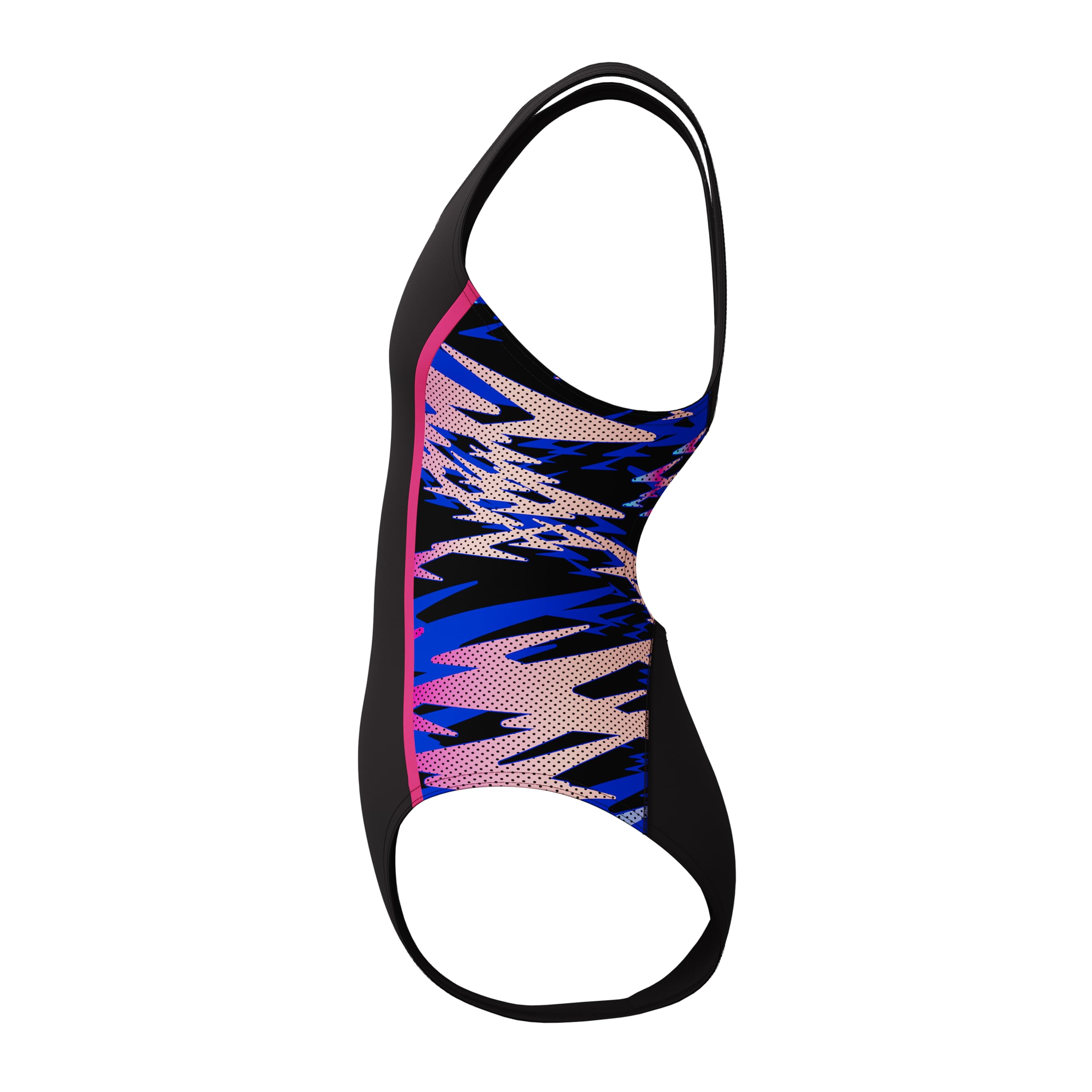Speedo Hyperboom Splice Muscleback Maillot de bain pour fille Anthracite/rose margarita