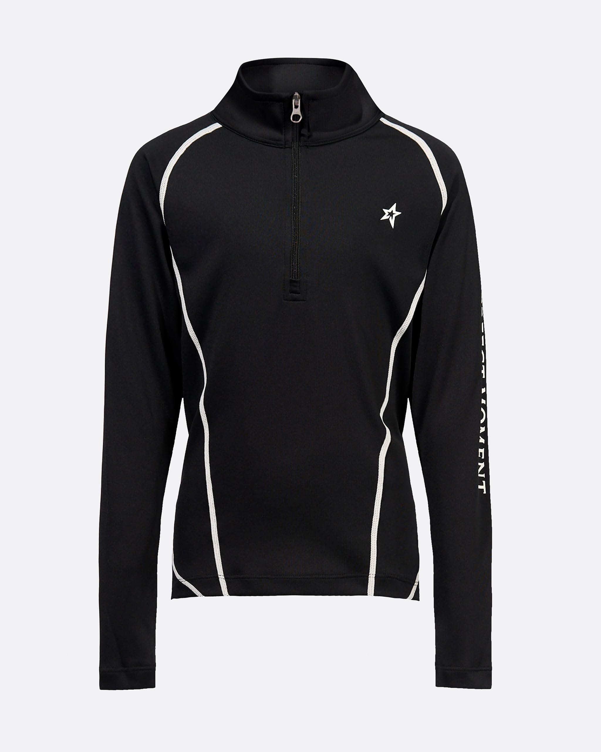 Perfect Moment, Kids Thermal Half Zip, Youth 12, Black