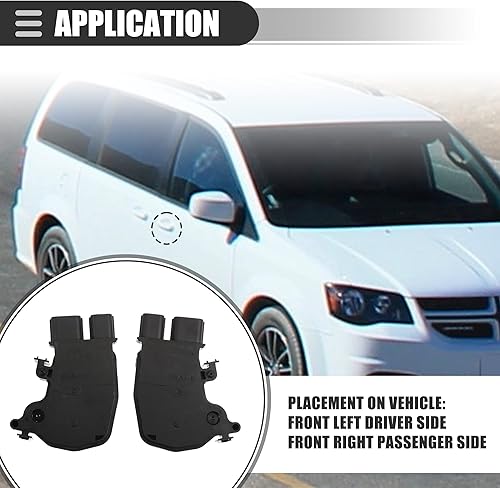 Miniatura 3 de Motoforti Actuador de cerradura de puerta, actuador de puerta corredera delantera izquierda y derecha, para Honda Element 03-11, plástico,