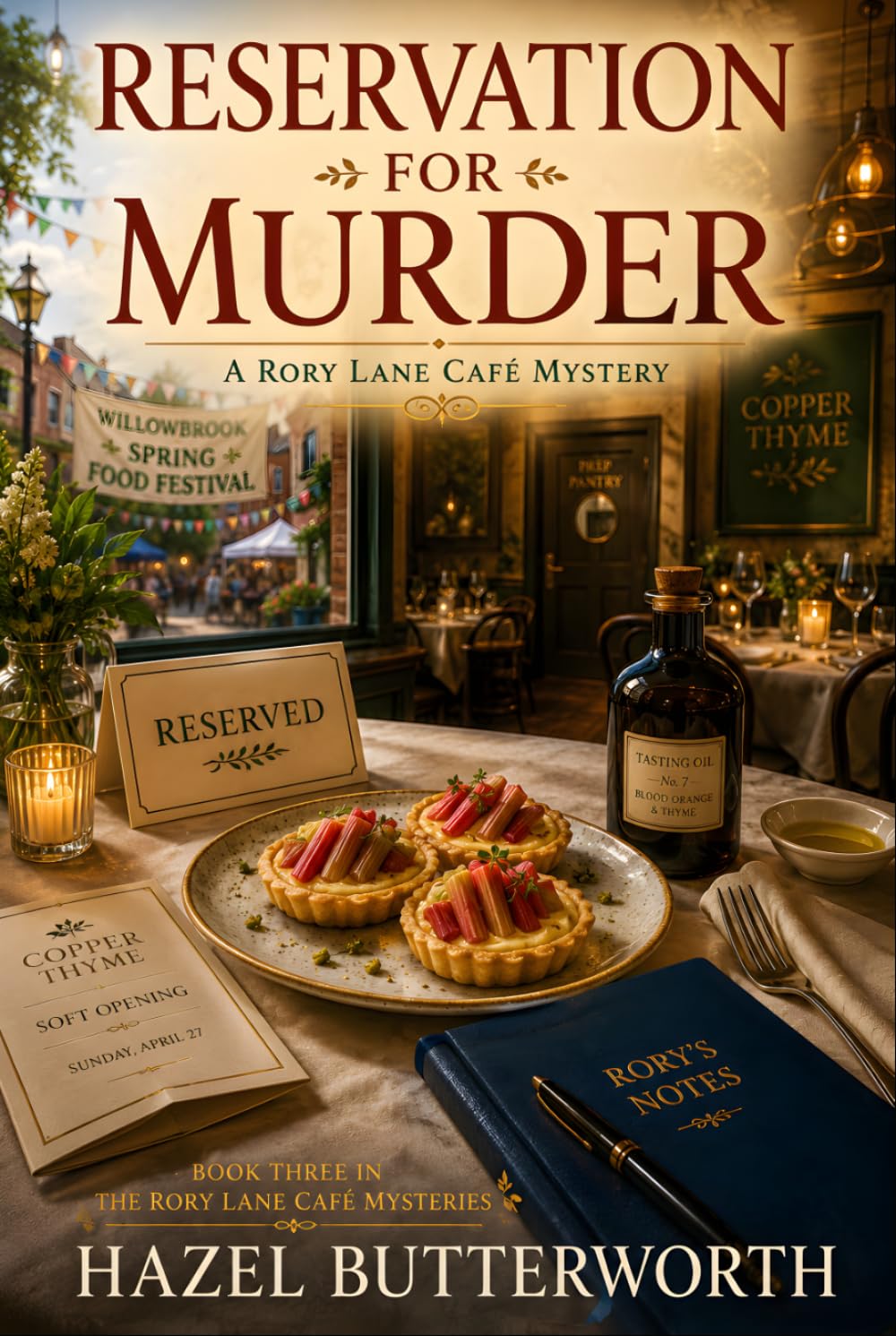 Reservation For Murder: A Small-Town Culinary Cozy Mystery with an Amateur Sleuth (The Rory Lane Café Mysteries)