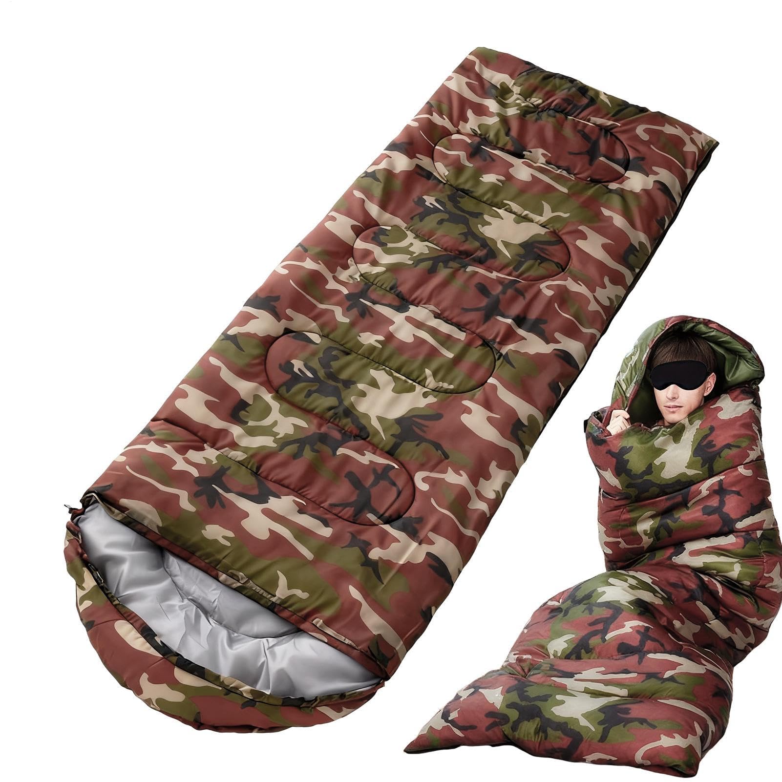 Sac de couchage pour le camping - Équipement de camping en plein air - Sacs de couchage pour les randonnées, les randonneurs, les survivants, les voyageurs, la survie sauvage, le temps inattendu, la