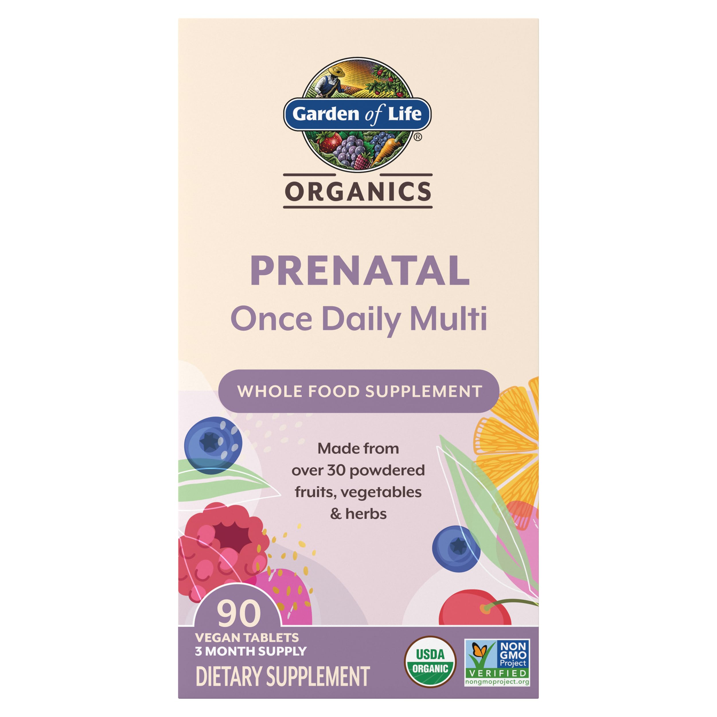 Garden of Life Organics Prenatal Once Daily Multivitamin, 90ct — Amazon image 9