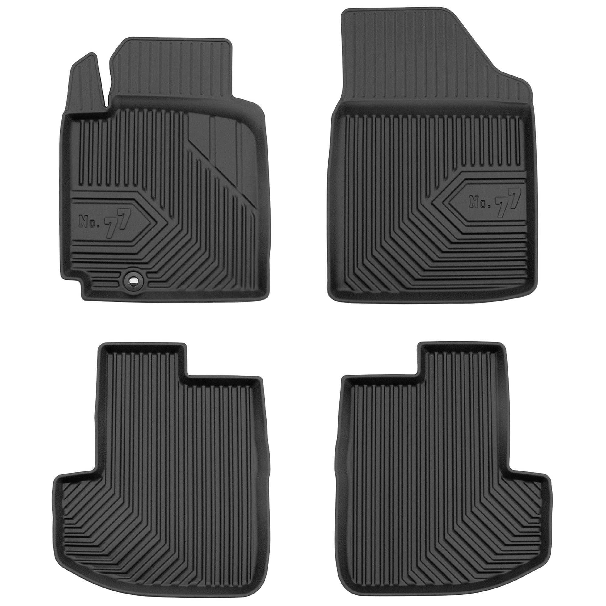 SMK Tappetini auto gomma per Toyota Yaris I 1999-2006 Sperimentate un nuovo standard di viaggio con i tappeto gomma antiscivolo per auto - tappeto gommato multistagionali per tutte le condizioni strad
