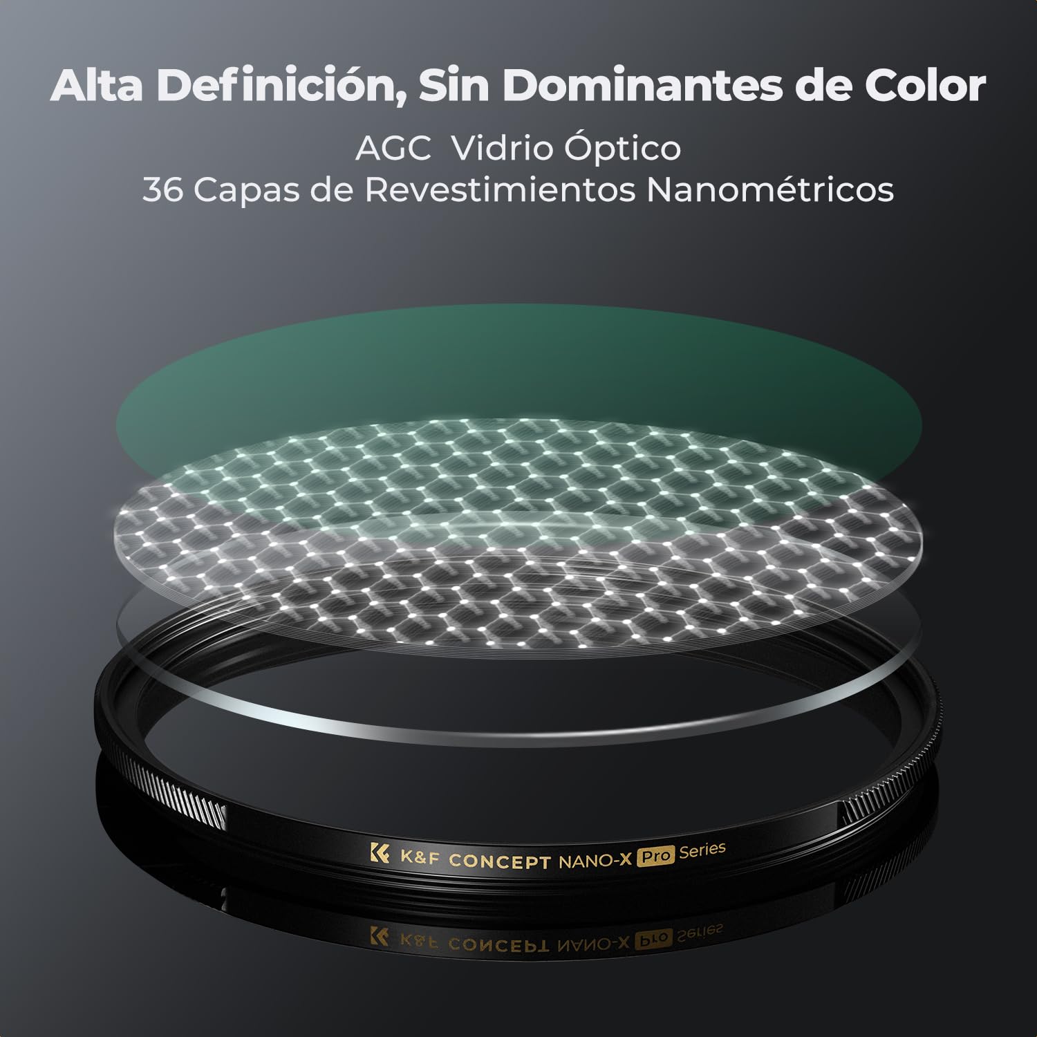 K&F CONCEPT Nano-Xcel Pro 82mm Filtro Black-Mist 1/8 con Marco de Latón