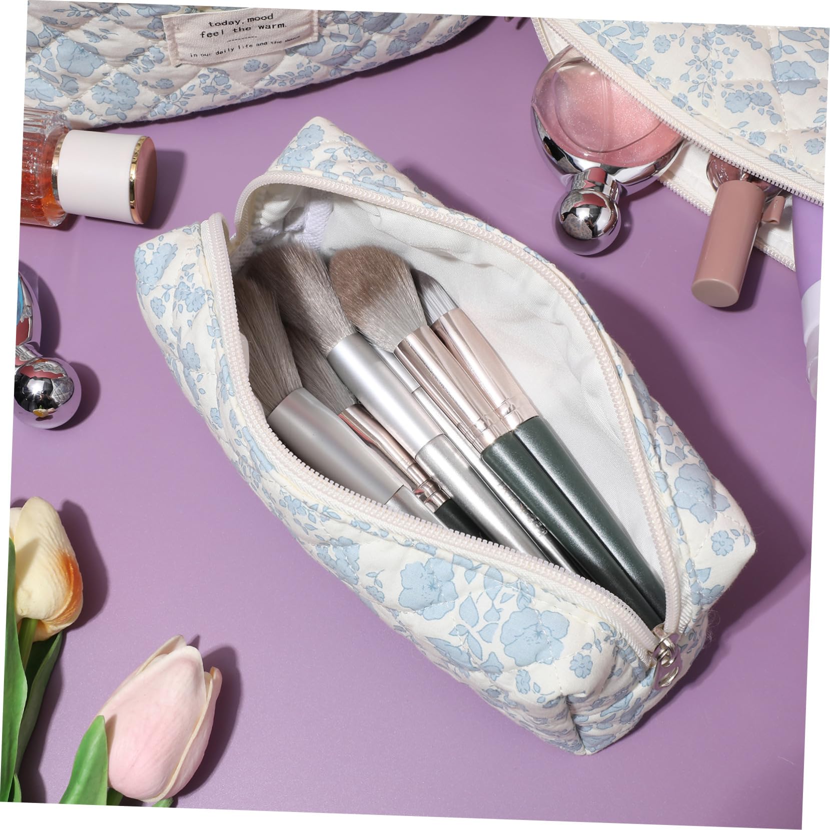 1 Juego Bolsa de cosméticos de Almacenamiento Bolso de Cosméticos Bolsas de Viaje Bolsas de Maquillaje al Aire Libre Exterior Organizador Caja de Maquillaje orquídea Perder