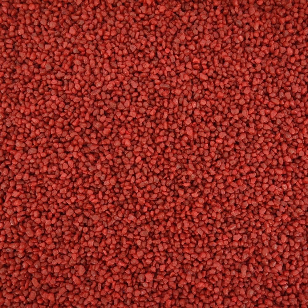 AquaOne Grava para acuario, 5 kg, fondo rojo, 2-3 mm, grava para acuario, calidad premium, grava de cuarzo redondeada, grava para acuario, decoración de acuario, decoración