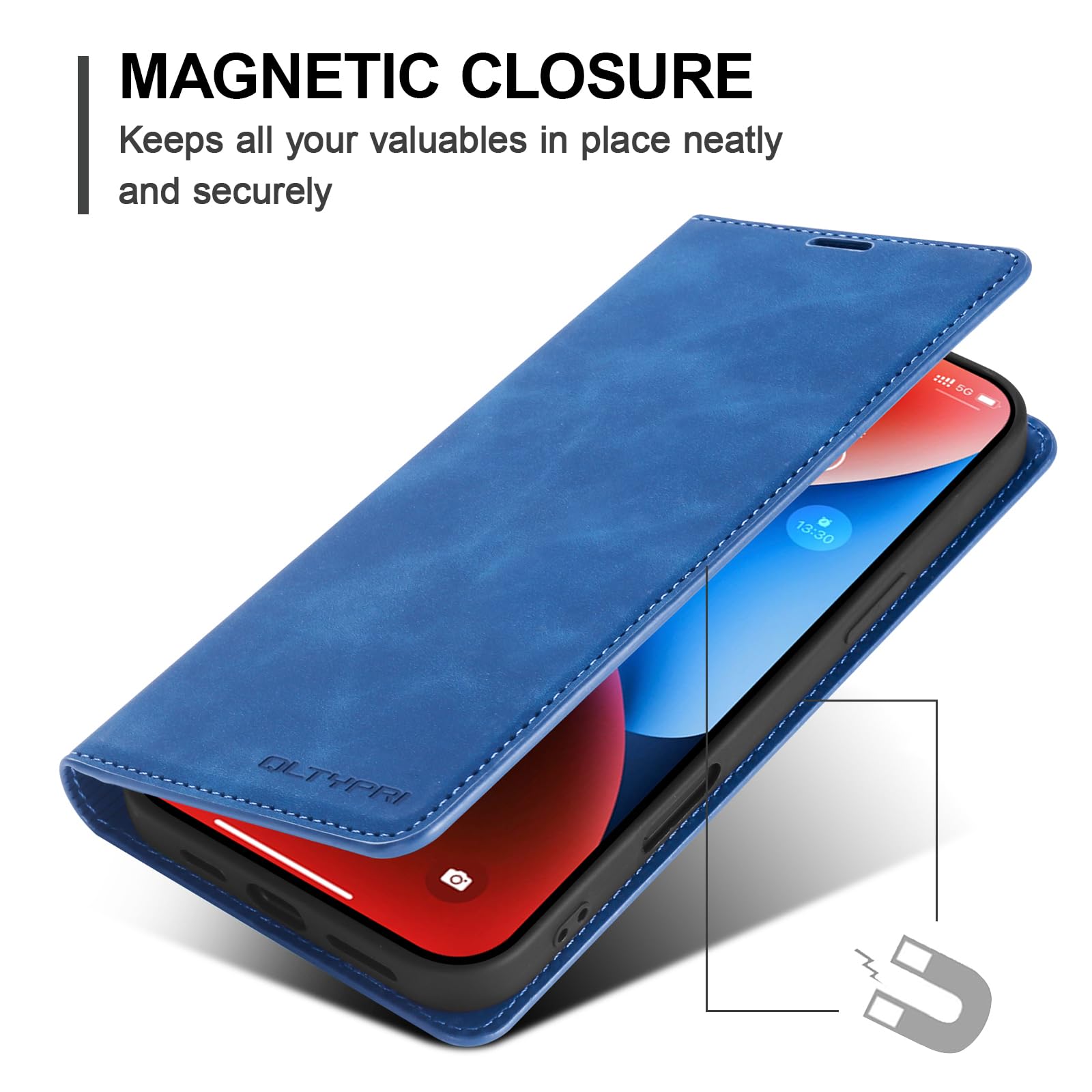QLTYPRI Etui Pour IPhone 17 Pro Max, Housse En Cuir Premium